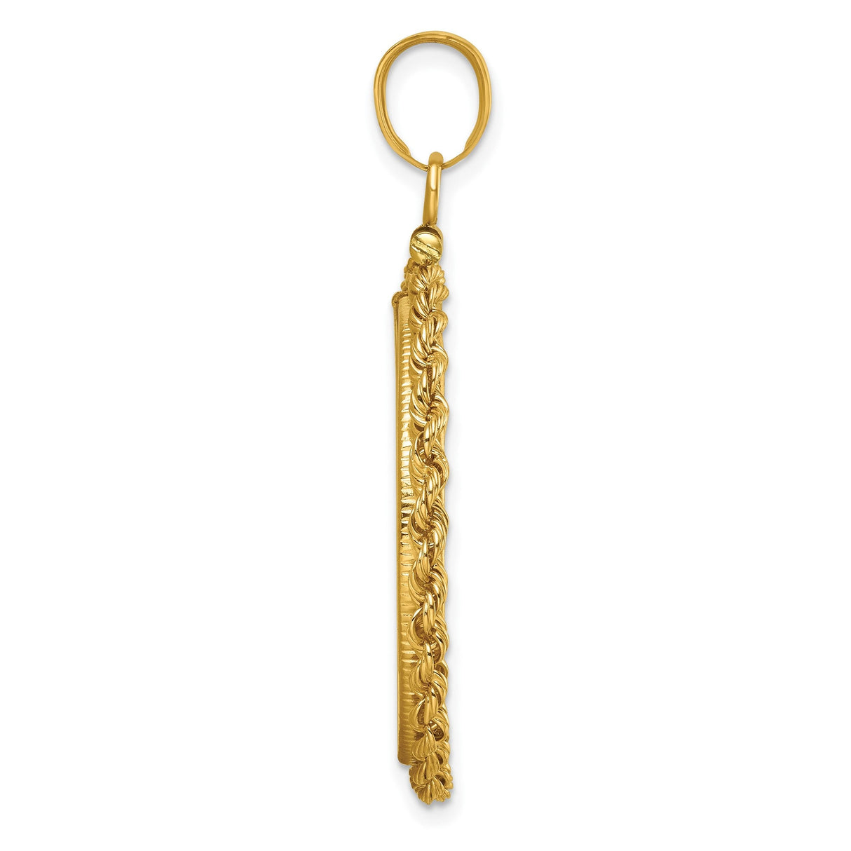 25 mm 14k Yellow Gold coin bezel for 25 mm Coin — alternate view