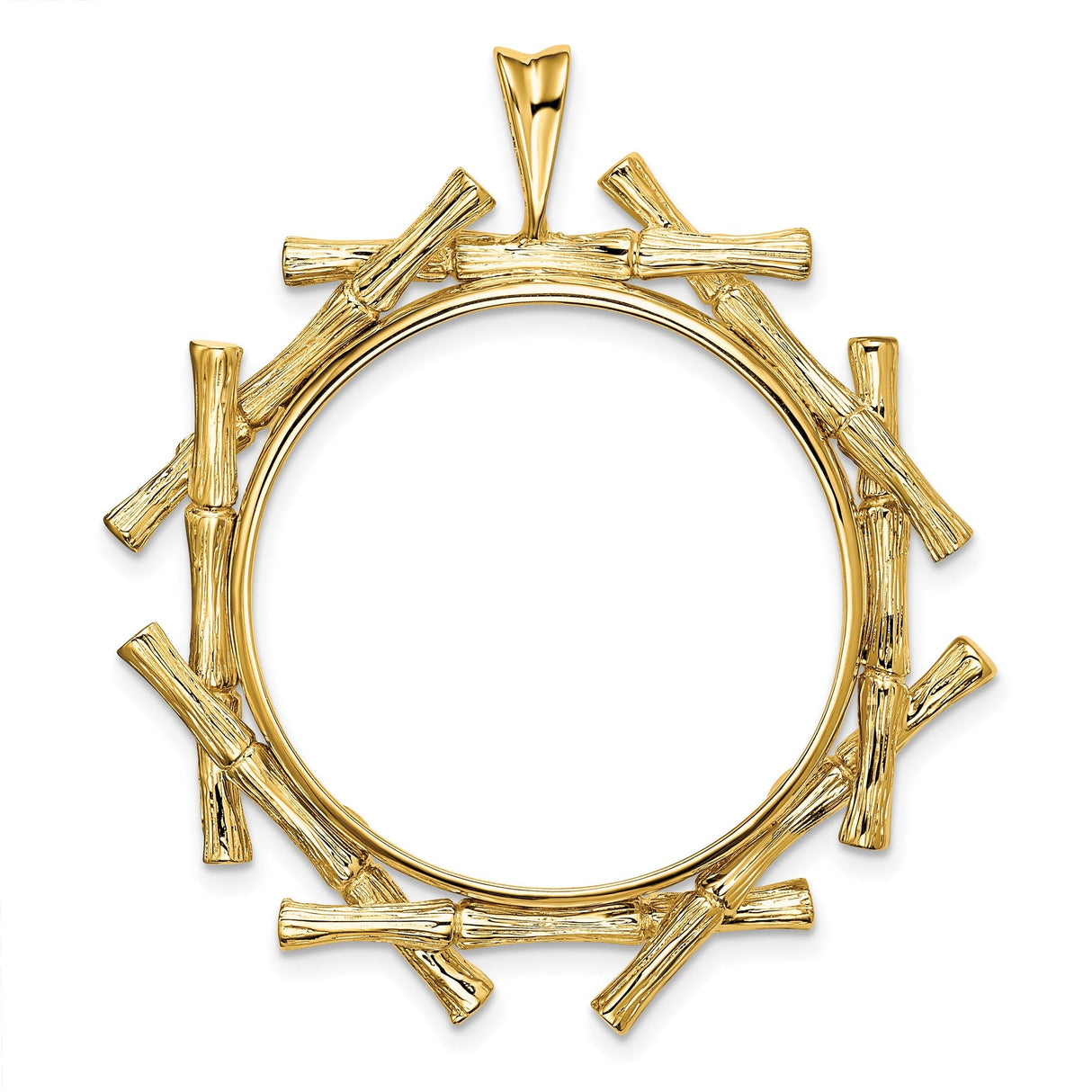 27 mm 14k Yellow Gold coin bezel for 27 mm Coin