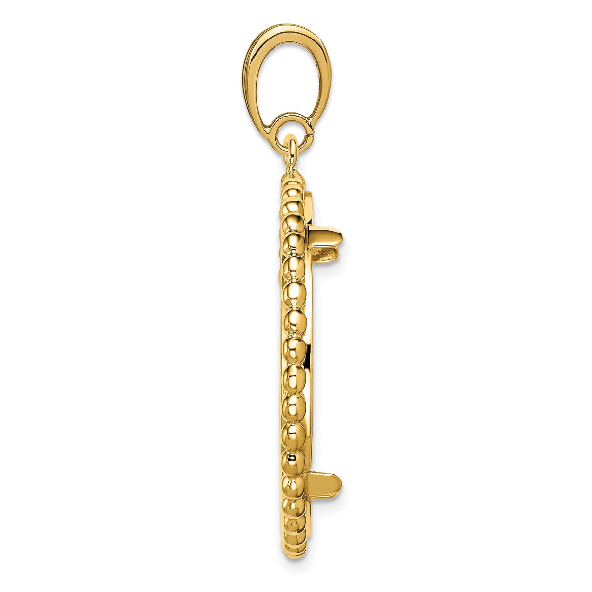 27 mm 14k Yellow Gold coin bezel for 27 mm Coin — alternate view