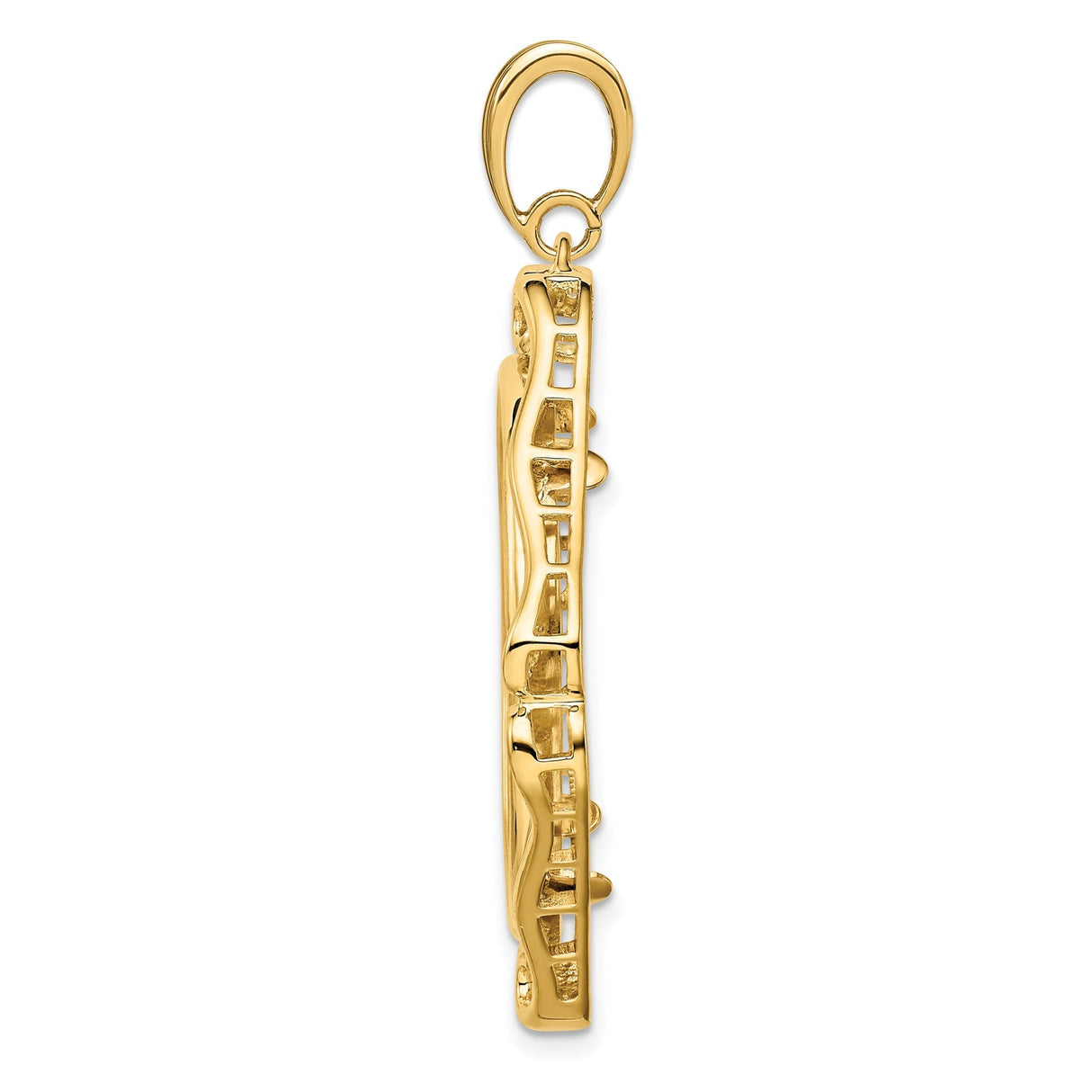 27 mm 14k Yellow Gold coin bezel for 27 mm Coin — alternate view