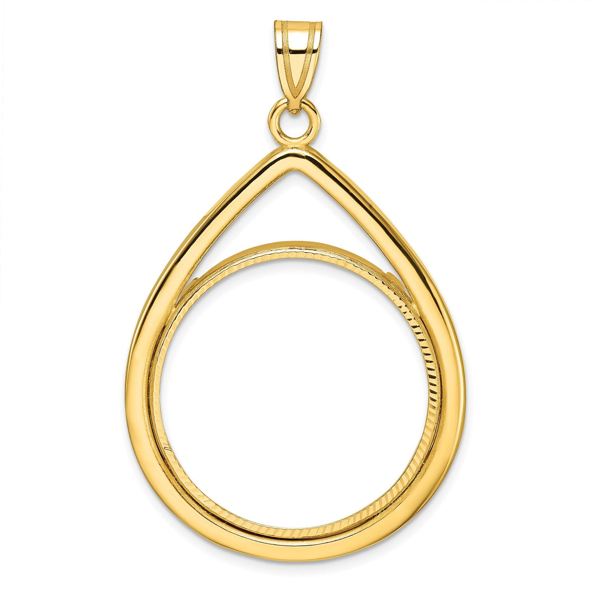 27 mm 14k Yellow Gold coin bezel for 27 mm Coin