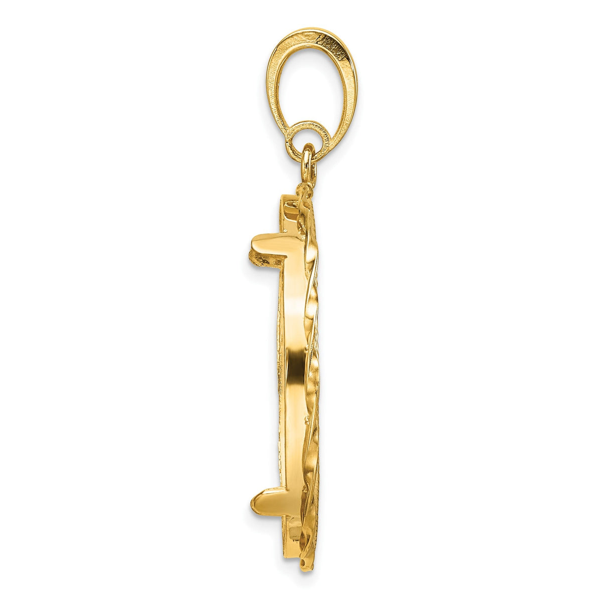 27 mm 14k Yellow Gold coin bezel for 27 mm Coin — alternate view