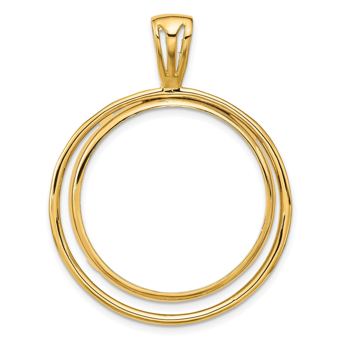 27 mm 14k Yellow Gold coin bezel for 27 mm Coin