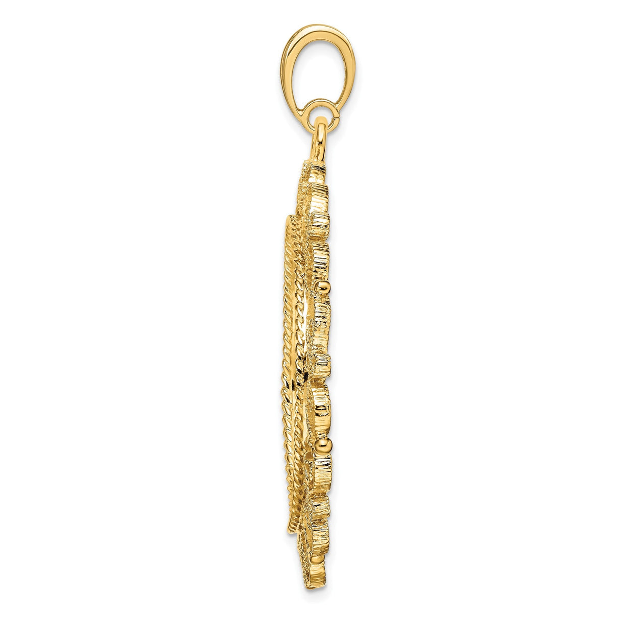 27 mm 14k Yellow Gold coin bezel for 27 mm Coin — alternate view