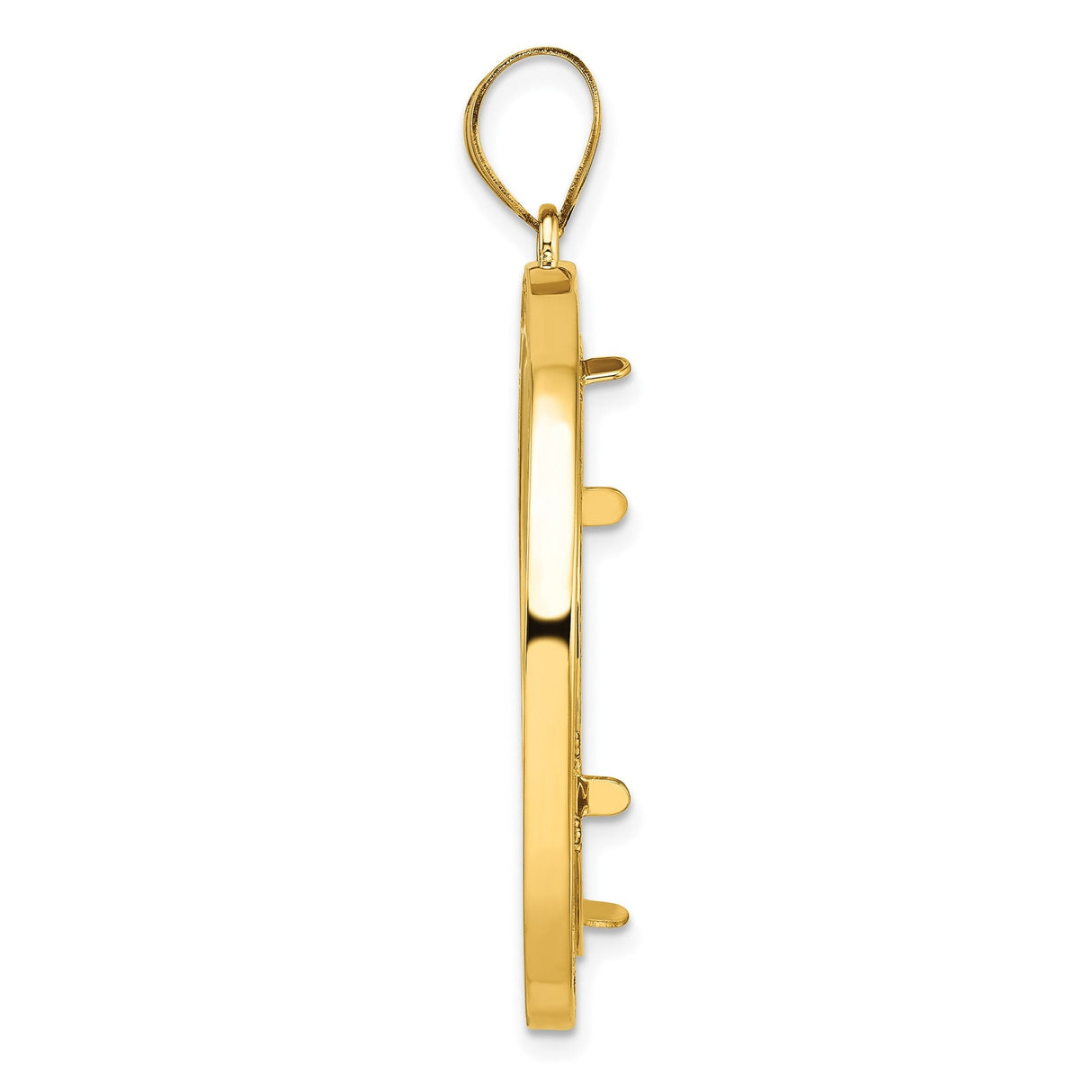 27 mm 14k Yellow Gold coin bezel for 27 mm Coin — alternate view