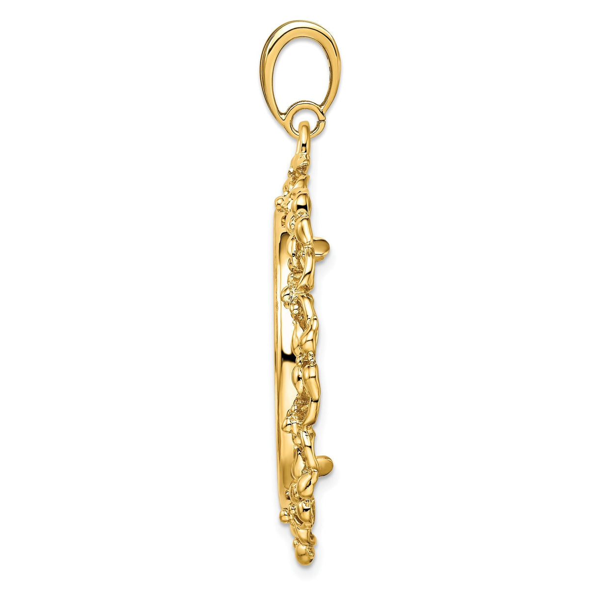 27 mm 14k Yellow Gold coin bezel for 27 mm Coin — alternate view