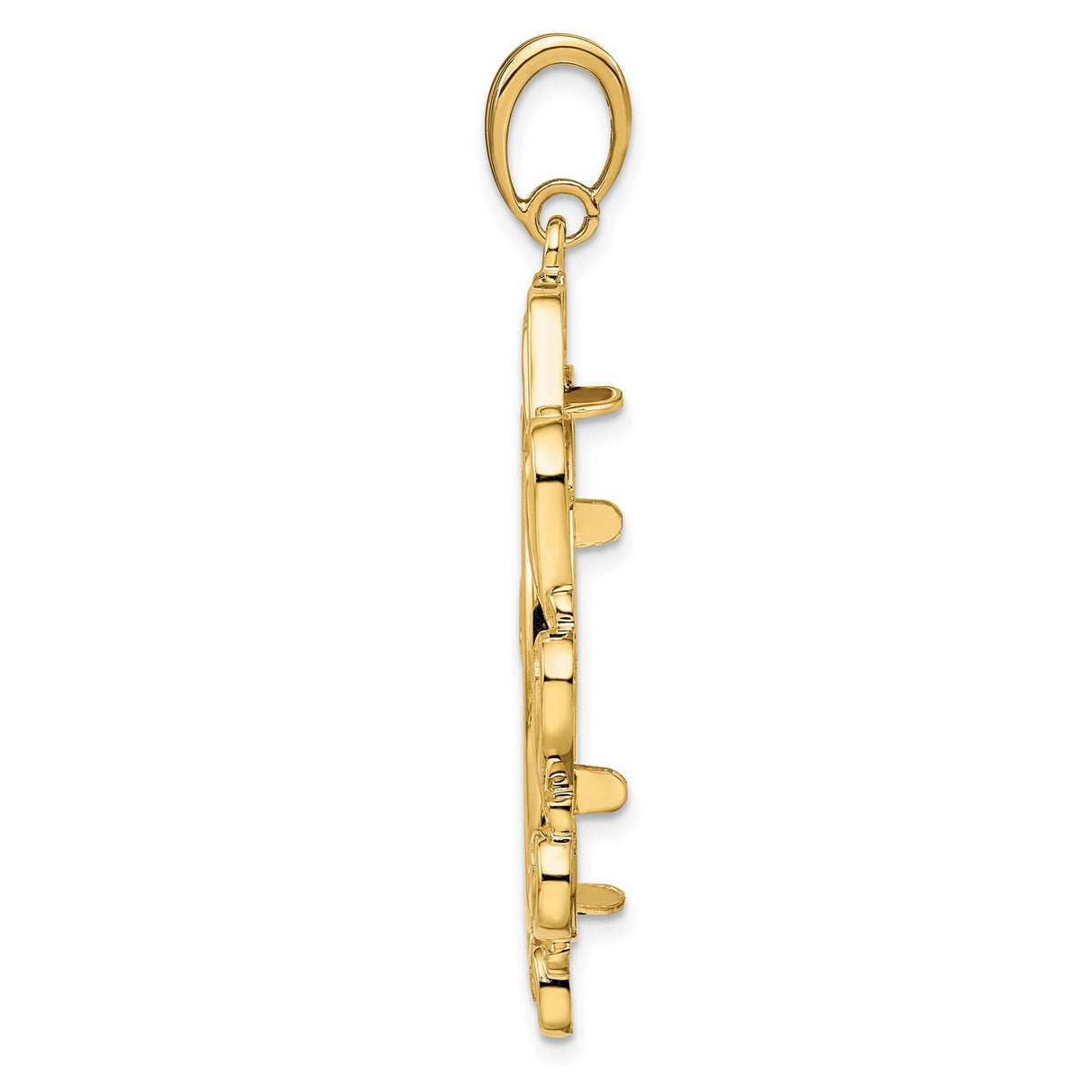 27 mm 14k Yellow Gold coin bezel for 27 mm Coin — alternate view