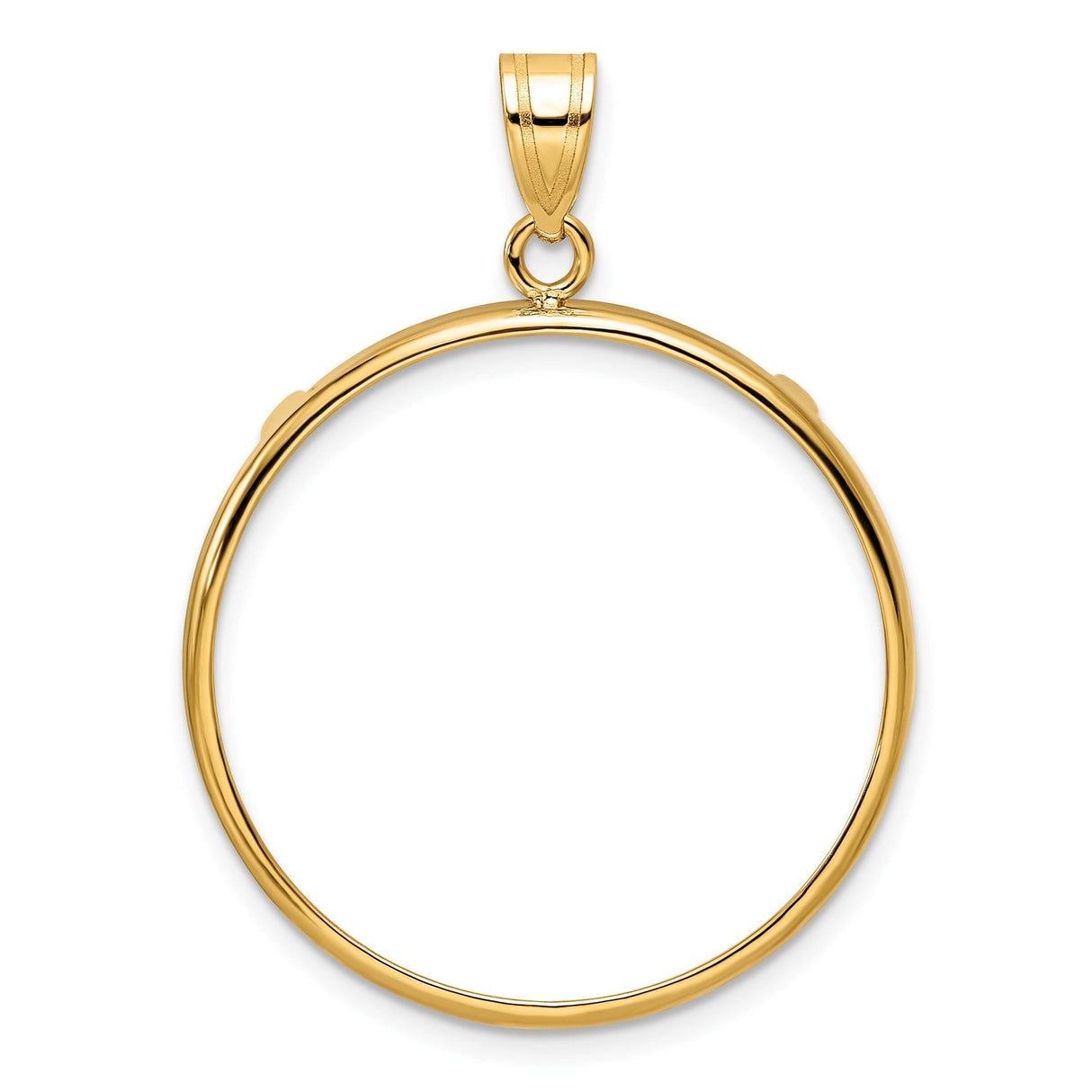 27 mm 10k Yellow Gold coin bezel for 27 mm Coin