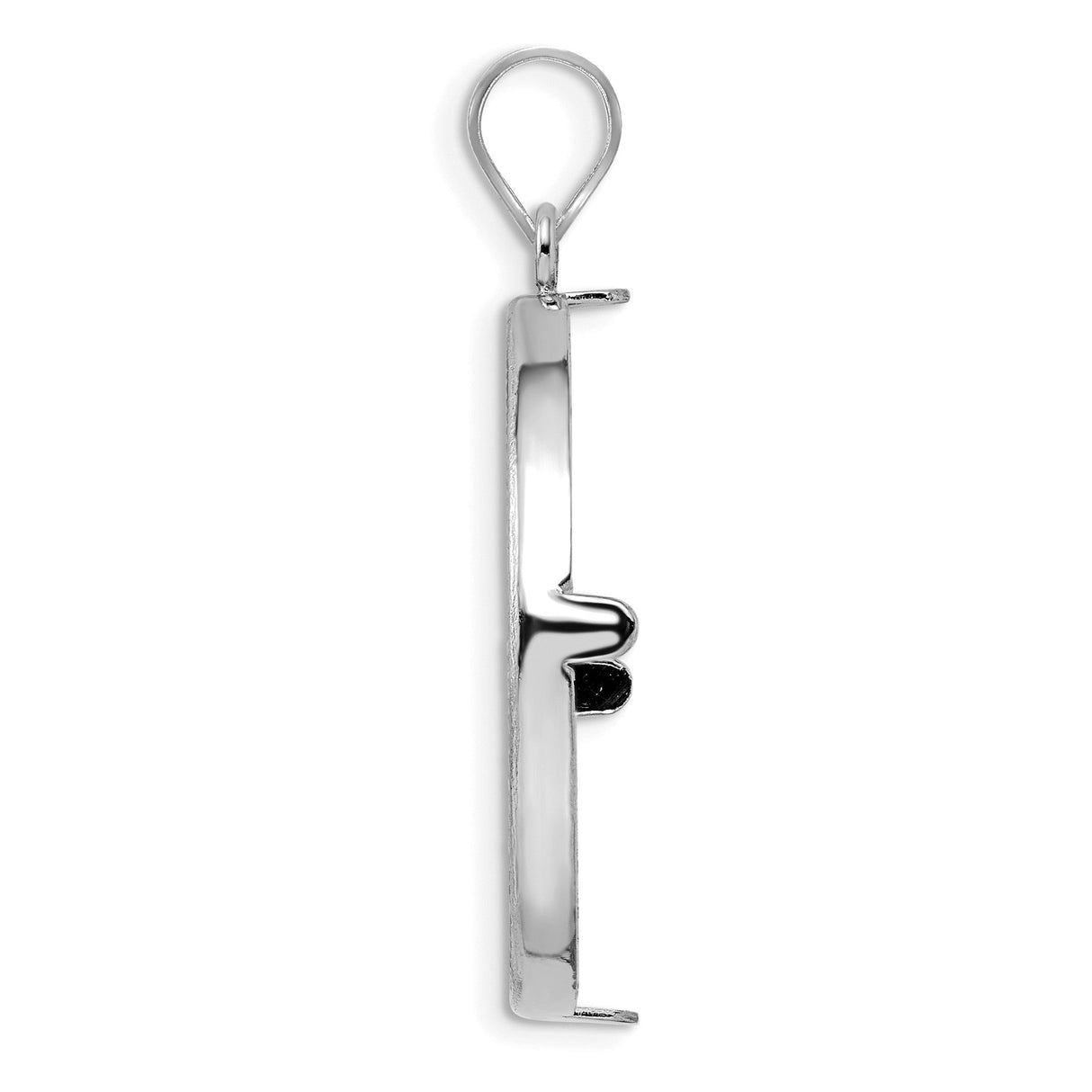27 mm 14k White Gold coin bezel for 27 mm Coin — alternate view
