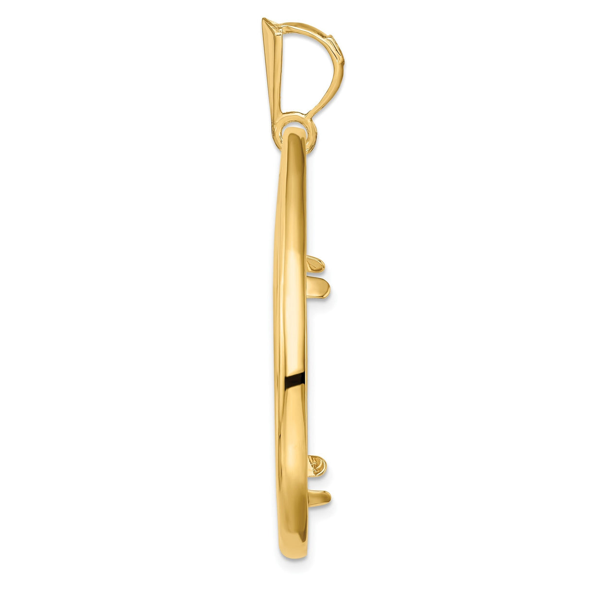 27 mm 14k Yellow Gold coin bezel for 27 mm Coin — alternate view