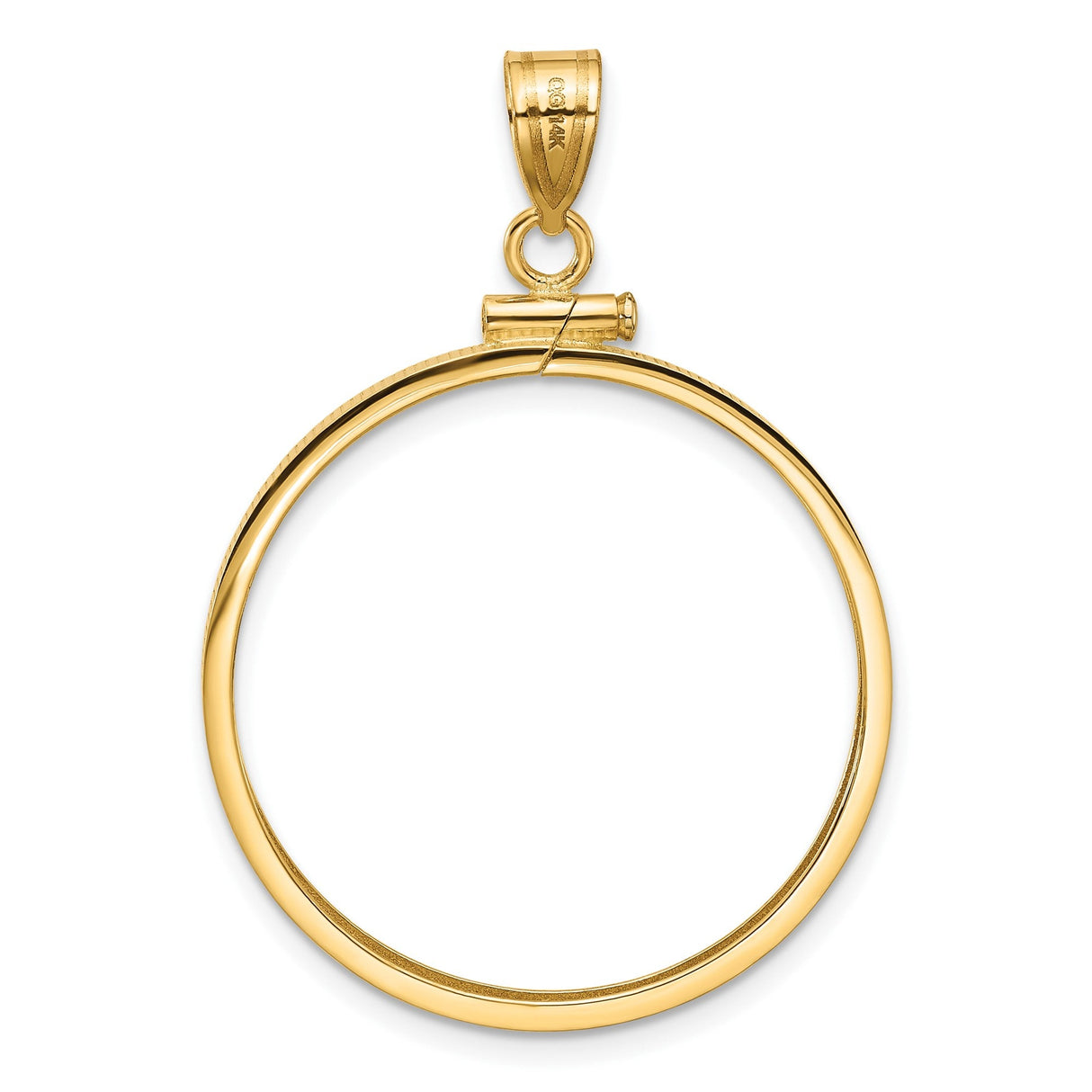27 mm 14k Yellow Gold coin bezel for 27 mm Coin — additional image