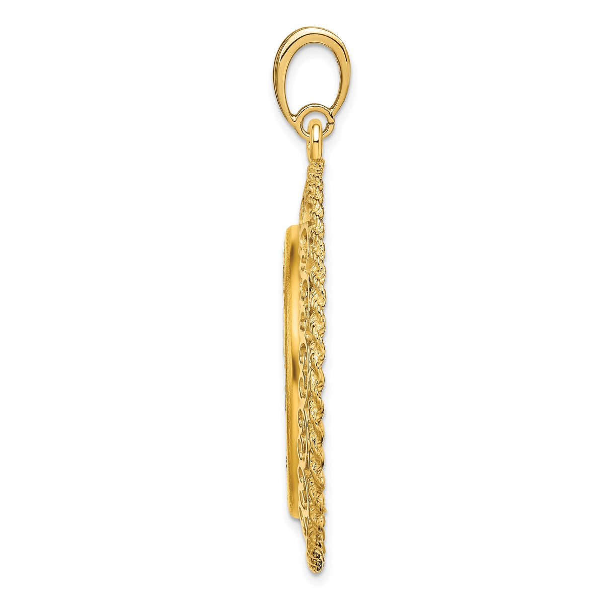 27 mm 14k Yellow Gold coin bezel for 27 mm Coin — alternate view