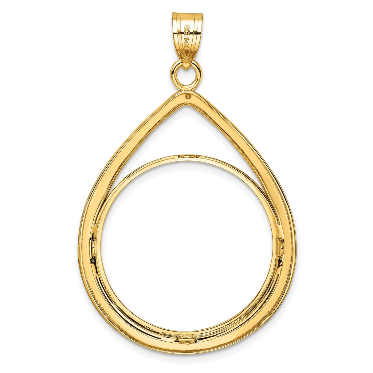 27 mm 14k Yellow Gold coin bezel for 27 mm Coin — additional image