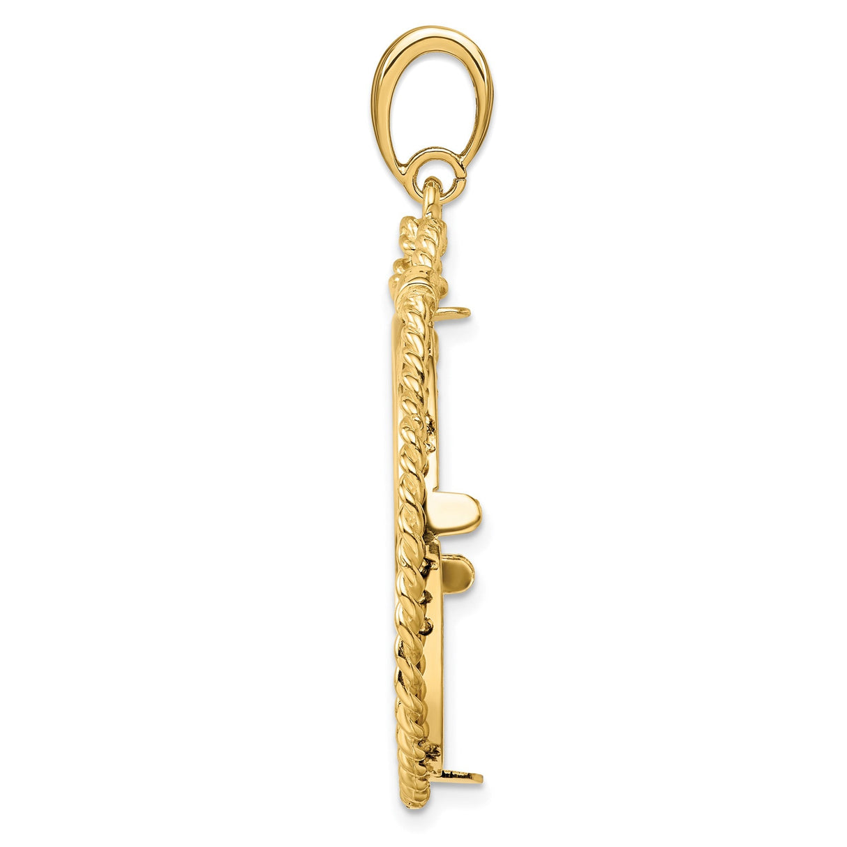 27 mm 14k Yellow Gold coin bezel for 27 mm Coin — alternate view