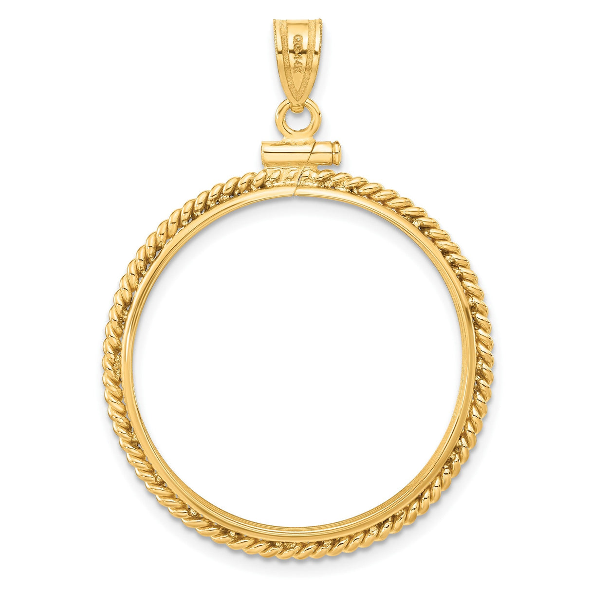 28 mm 14k Yellow Gold coin bezel for 27.5 mm Coin — additional image