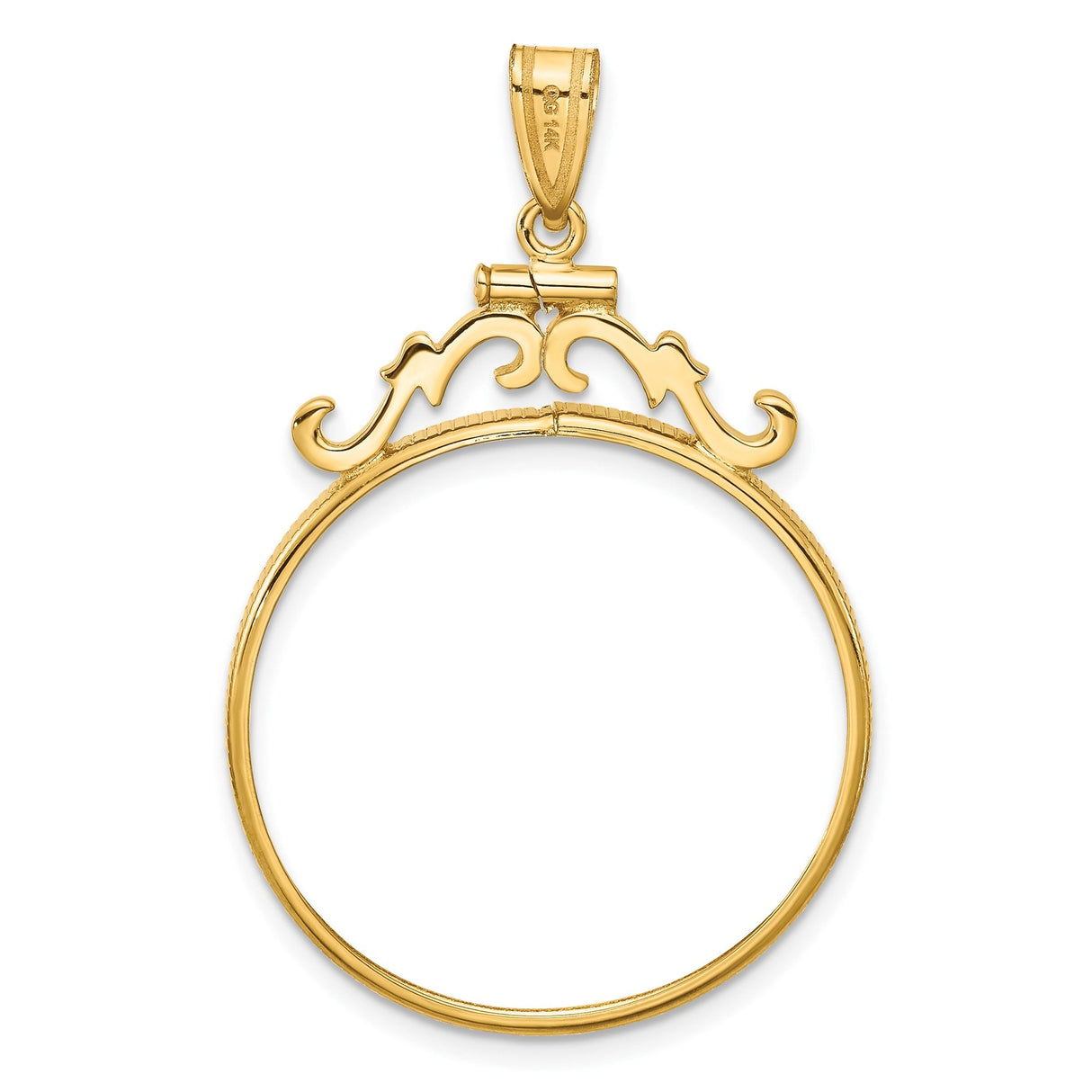 28 mm 14k Yellow Gold coin bezel for 27.5 mm Coin — additional image