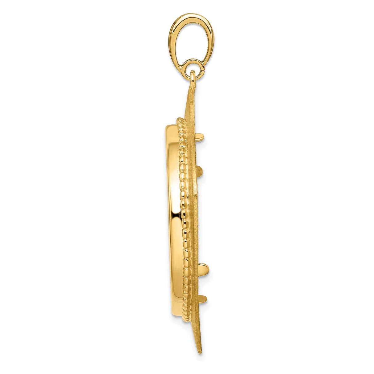 30 mm 14k Yellow Gold coin bezel for 30 mm Coin — alternate view