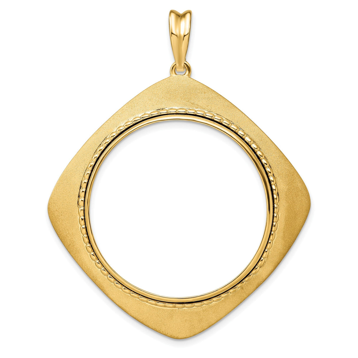 30 mm 14k Yellow Gold coin bezel for 30 mm Coin