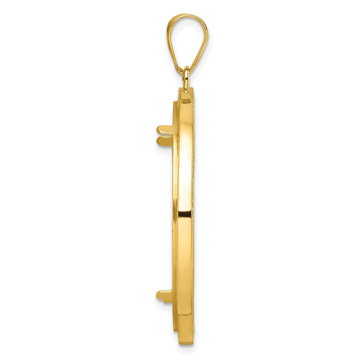 32 mm 14k Yellow Gold coin bezel for 32 mm Coin — alternate view