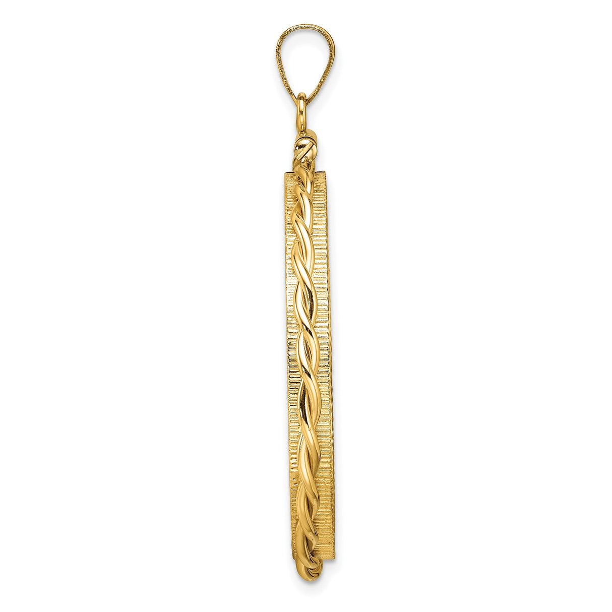 32 mm 14k Yellow Gold coin bezel for 32 mm Coin — alternate view