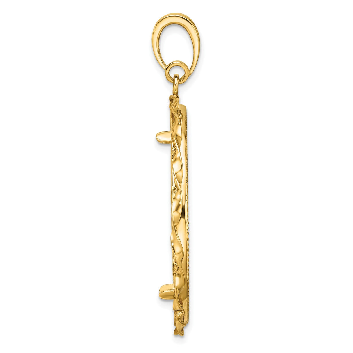32 mm 14k Yellow Gold coin bezel for 32 mm Coin — alternate view