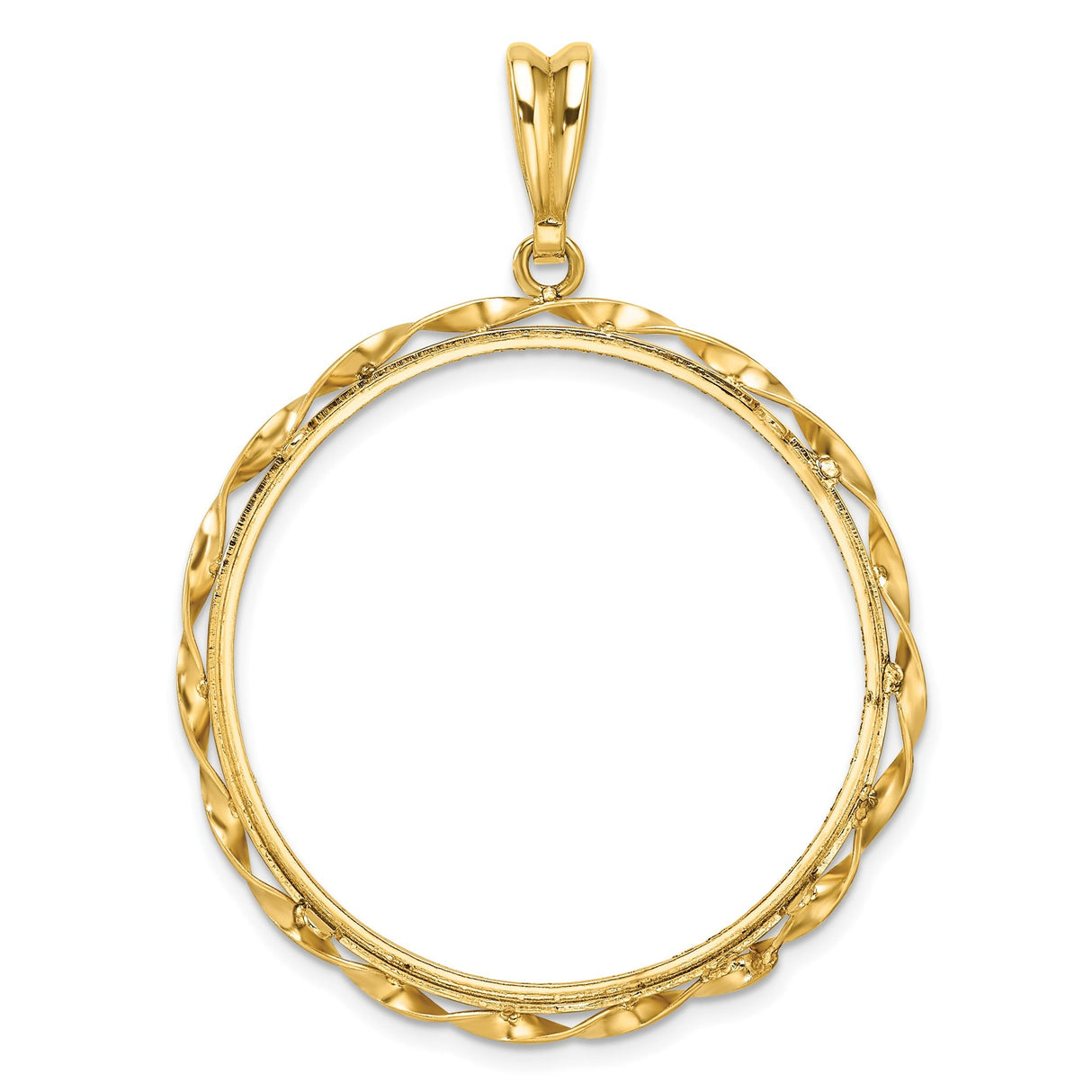 32 mm 14k Yellow Gold coin bezel for 32 mm Coin — additional image