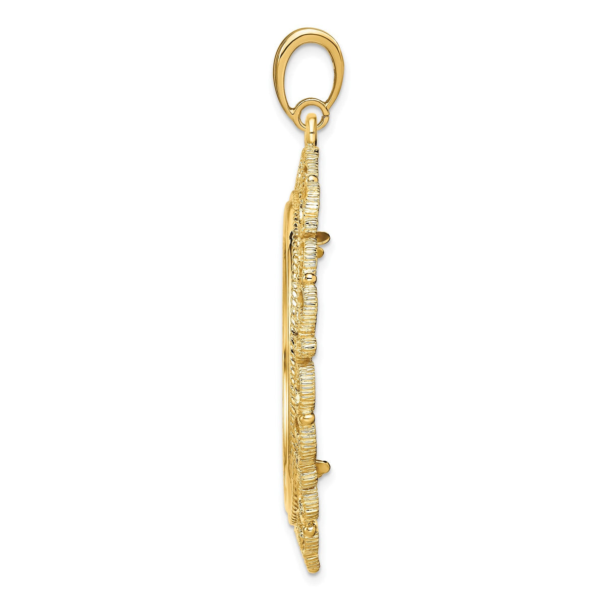 32 mm 14k Yellow Gold coin bezel for 32 mm Coin — alternate view