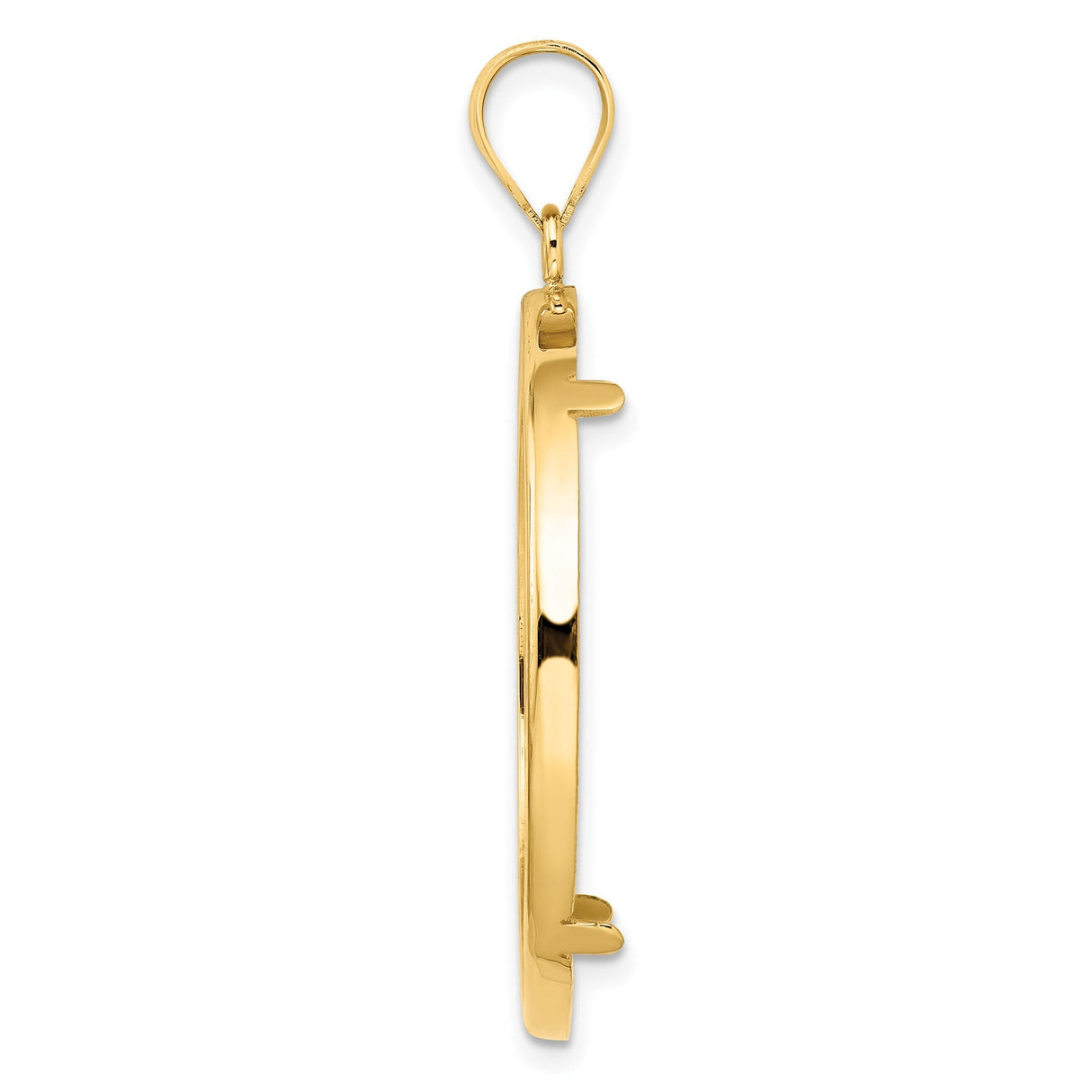 32 mm 14k Yellow Gold coin bezel for 32 mm Coin — alternate view