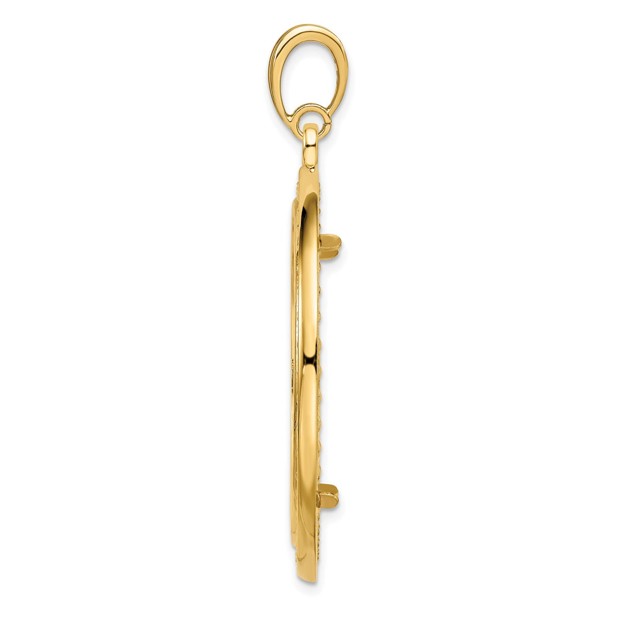 32 mm 14k Yellow Gold coin bezel for 32 mm Coin — alternate view
