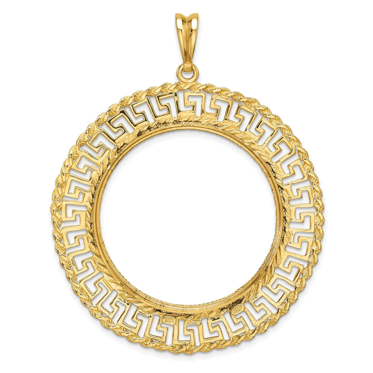 33 mm 14k Yellow Gold coin bezel for 32.7 mm Coin — additional image