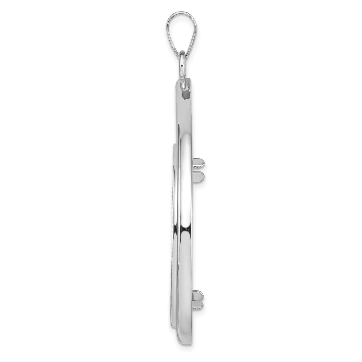 33 mm 14k White Gold coin bezel for 32.7 mm Coin — alternate view