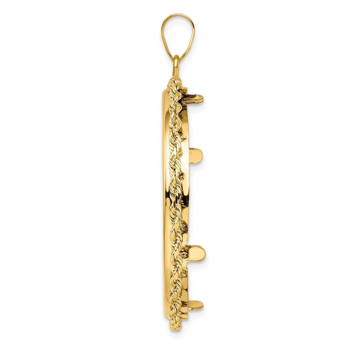 33 mm 14k Yellow Gold coin bezel for 32.7 mm Coin — alternate view