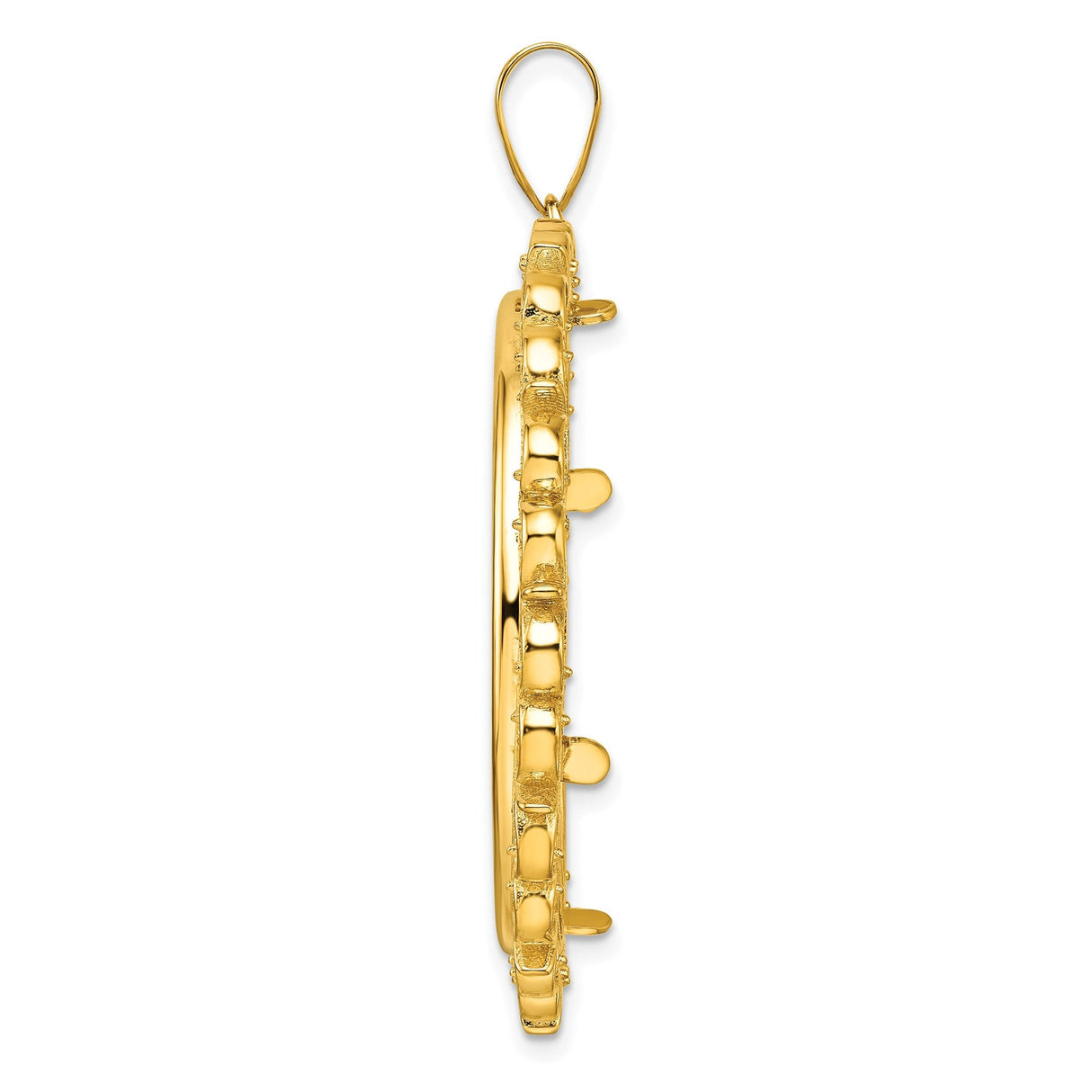 33 mm 14k Yellow Gold coin bezel for 32.7 mm Coin — alternate view