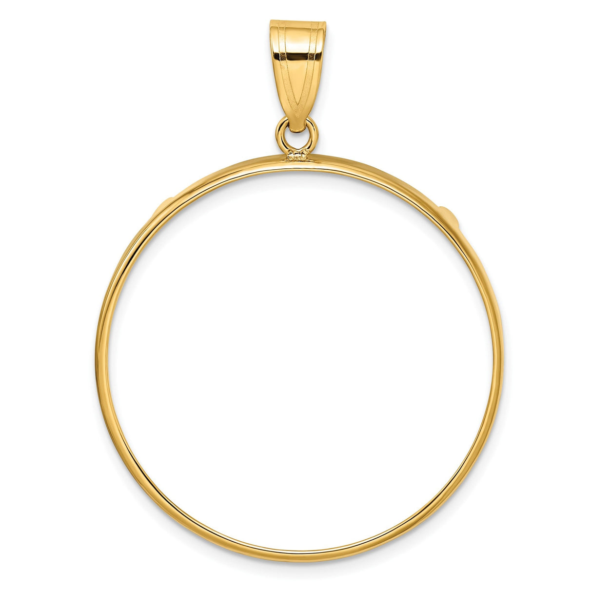 33 mm 10k Yellow Gold coin bezel for 32.7 mm Coin