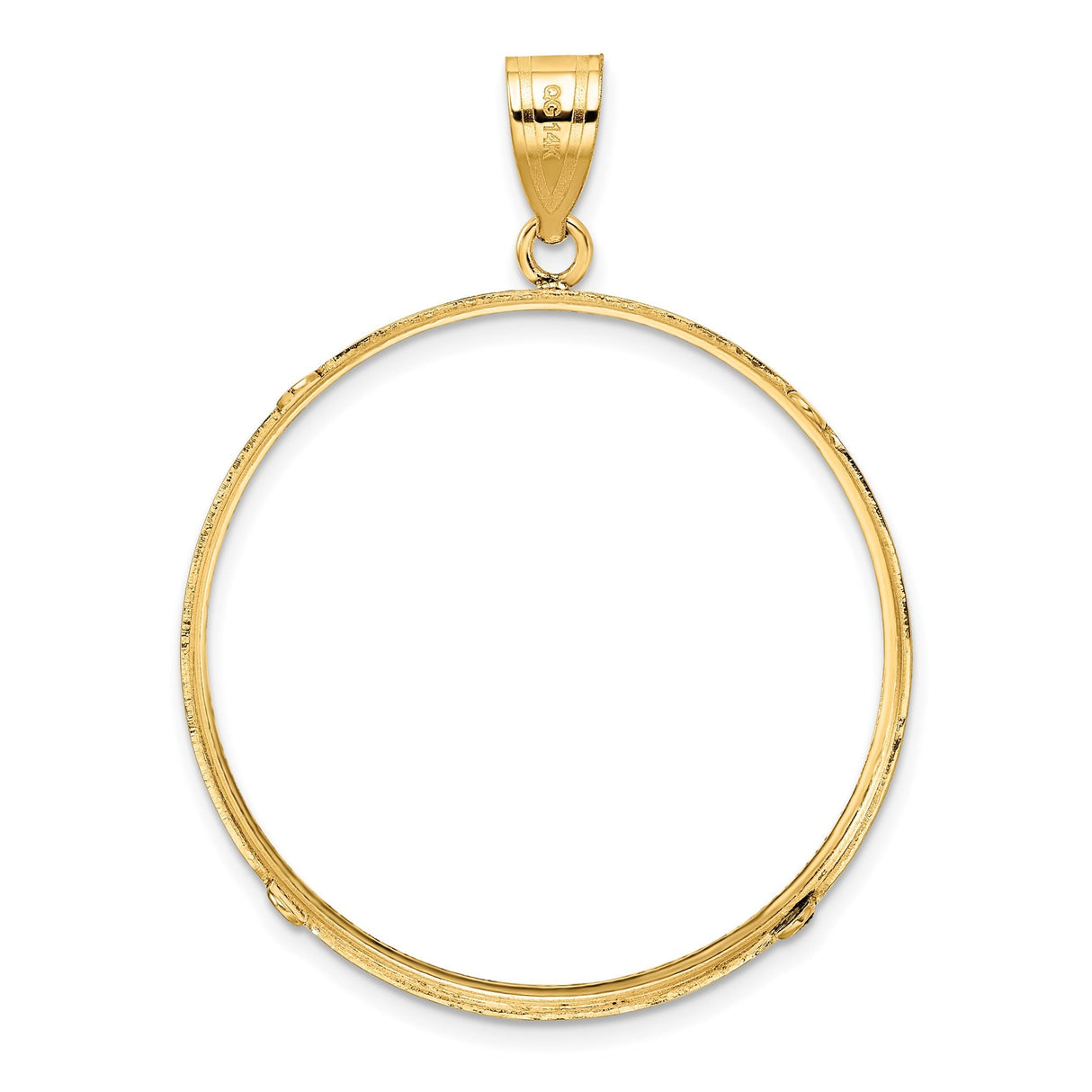 33 mm 14k Yellow Gold coin bezel for 32.7 mm Coin — additional image