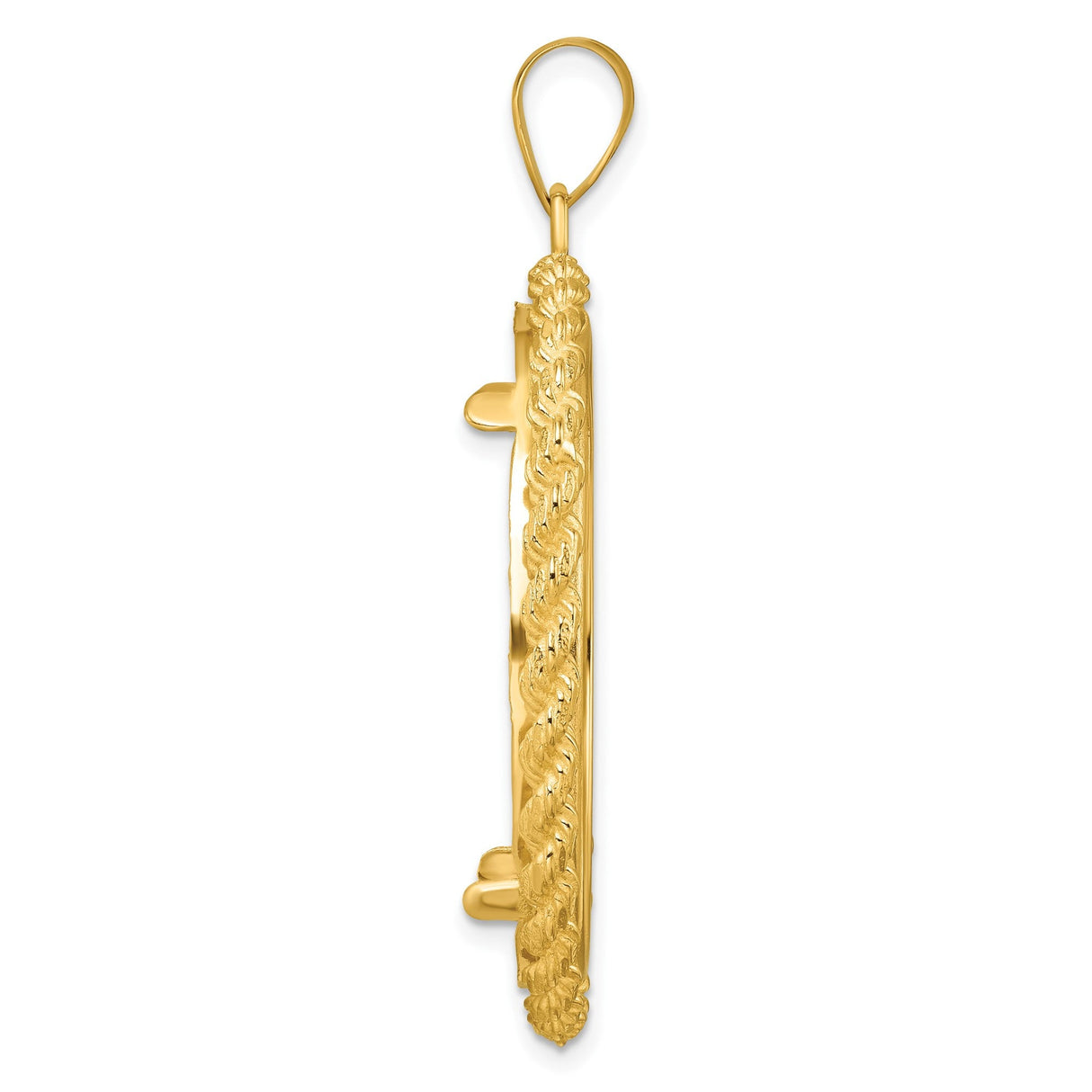 33 mm 14k Yellow Gold coin bezel for 32.7 mm Coin — alternate view