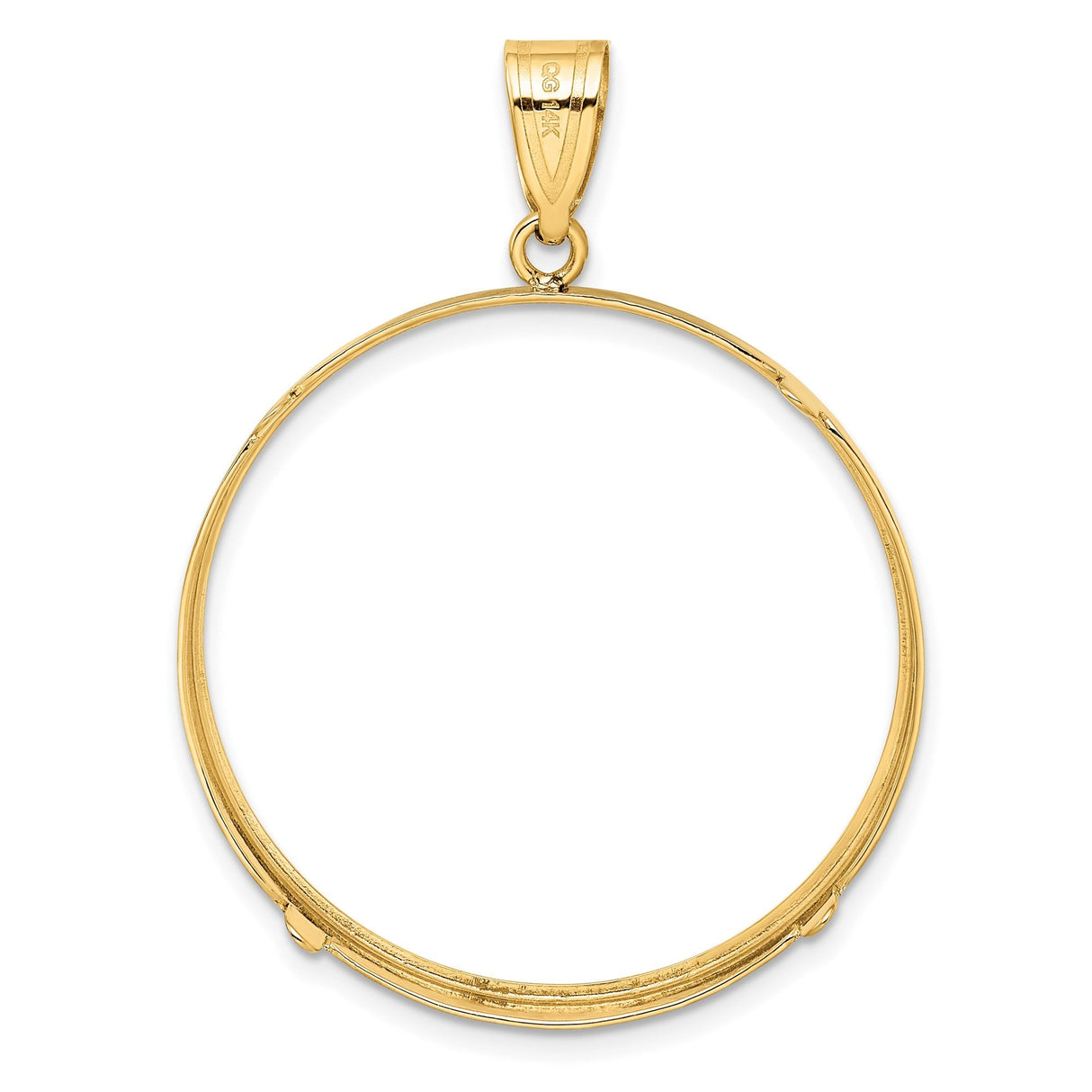 33 mm 14k Yellow Gold coin bezel for 32.7 mm Coin — additional image