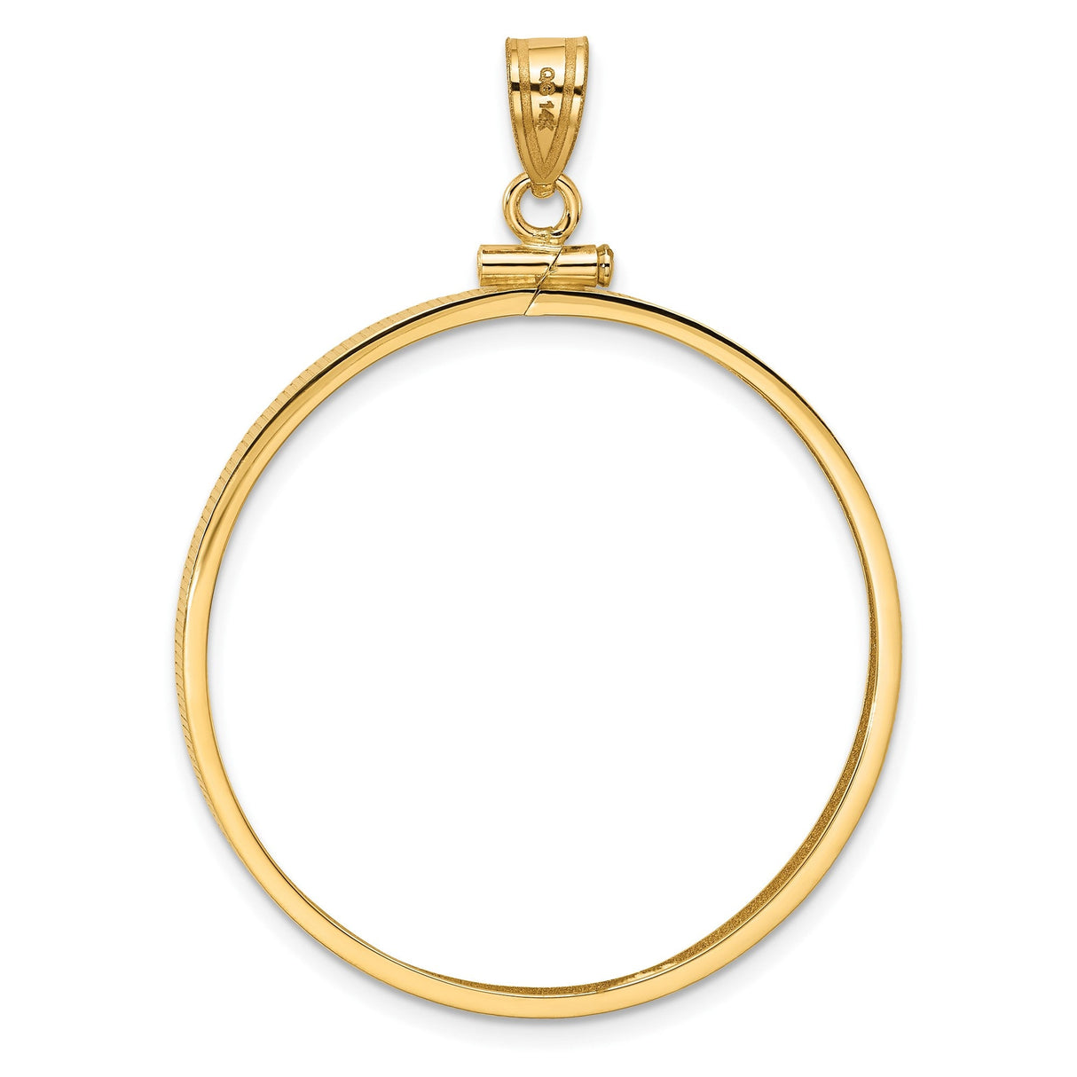 33 mm 14k Yellow Gold coin bezel for 32.7 mm Coin — additional image