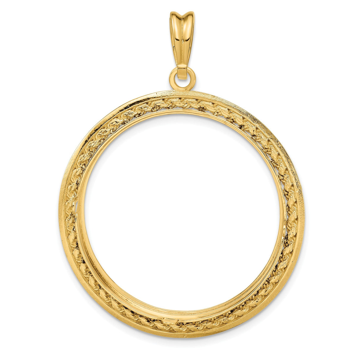 33 mm 14k Yellow Gold coin bezel for 32.7 mm Coin — additional image