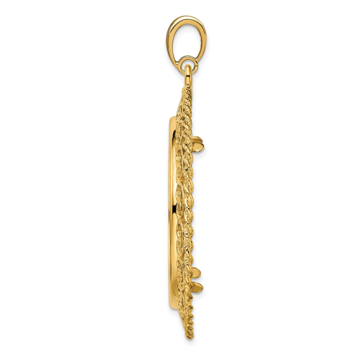 33 mm 14k Yellow Gold coin bezel for 32.7 mm Coin — alternate view