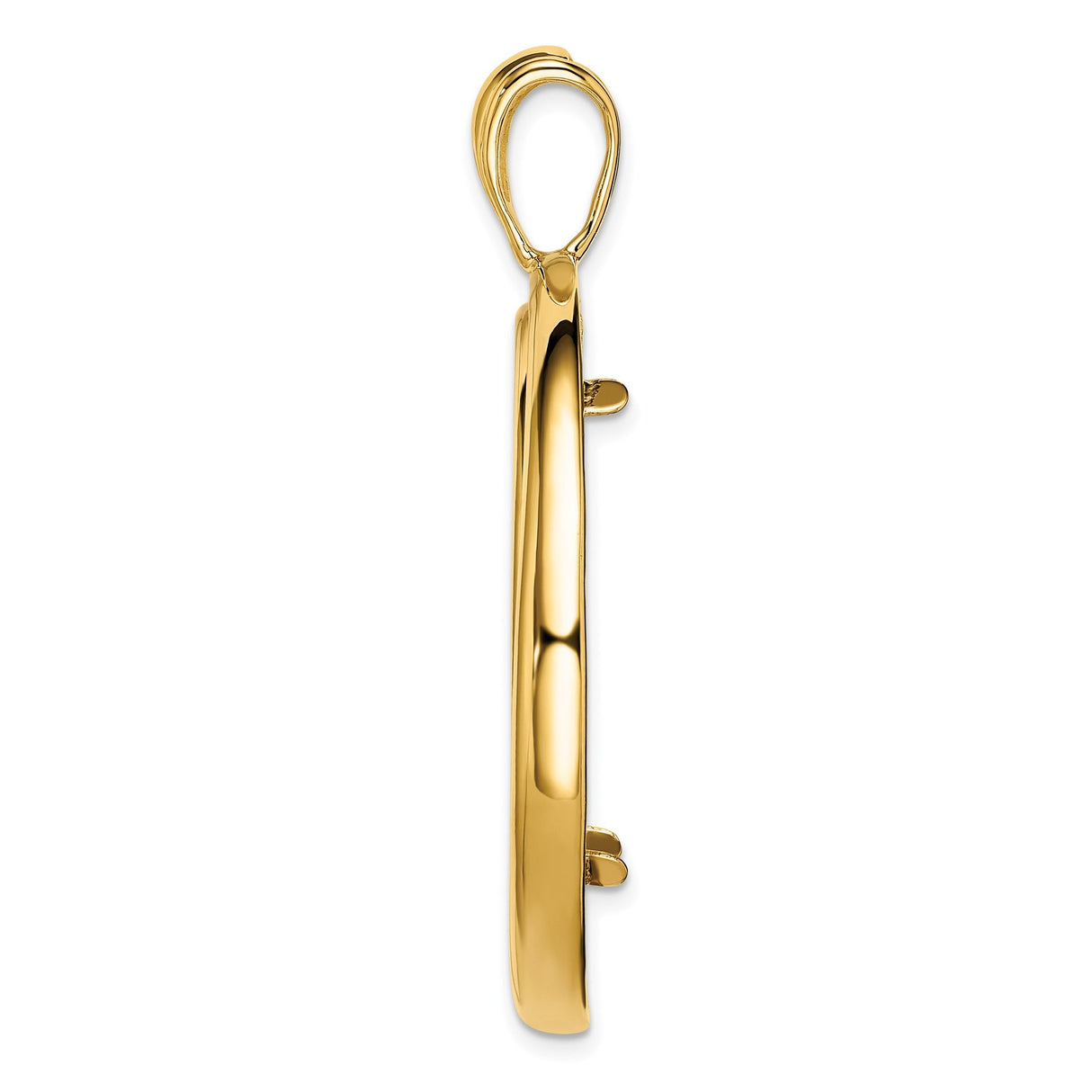 33 mm 14k Yellow Gold coin bezel for 32.7 mm Coin — alternate view