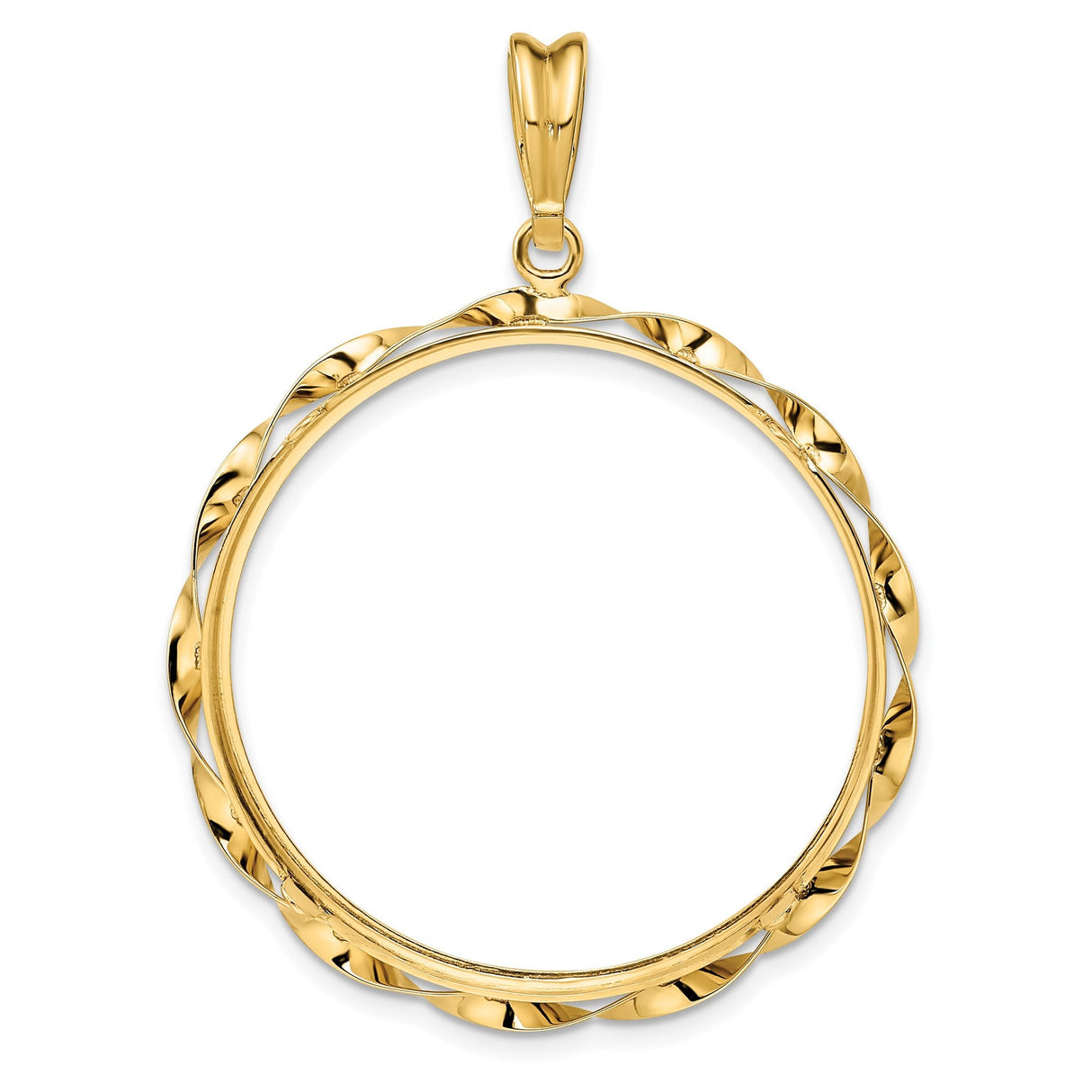 33 mm 14k Yellow Gold coin bezel for 32.7 mm Coin — additional image