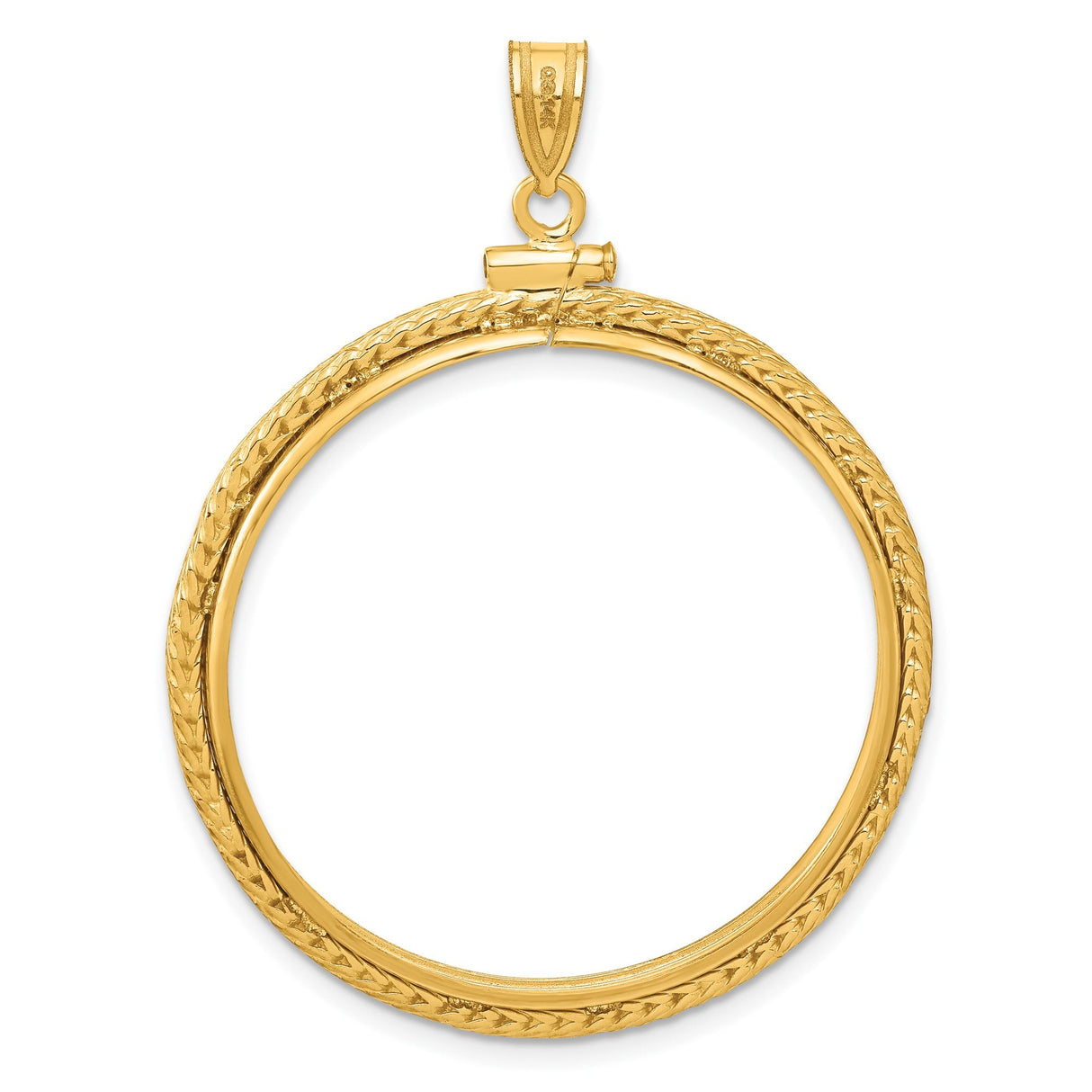 33 mm 14k Yellow Gold coin bezel for 32.7 mm Coin — additional image