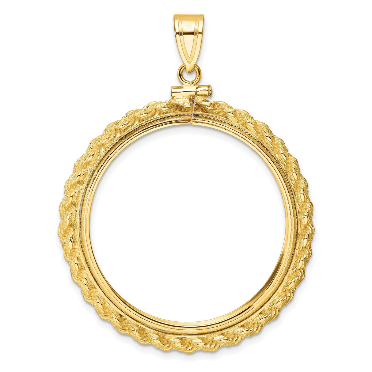 33 mm 14k Yellow Gold coin bezel for 32.7 mm Coin — additional image