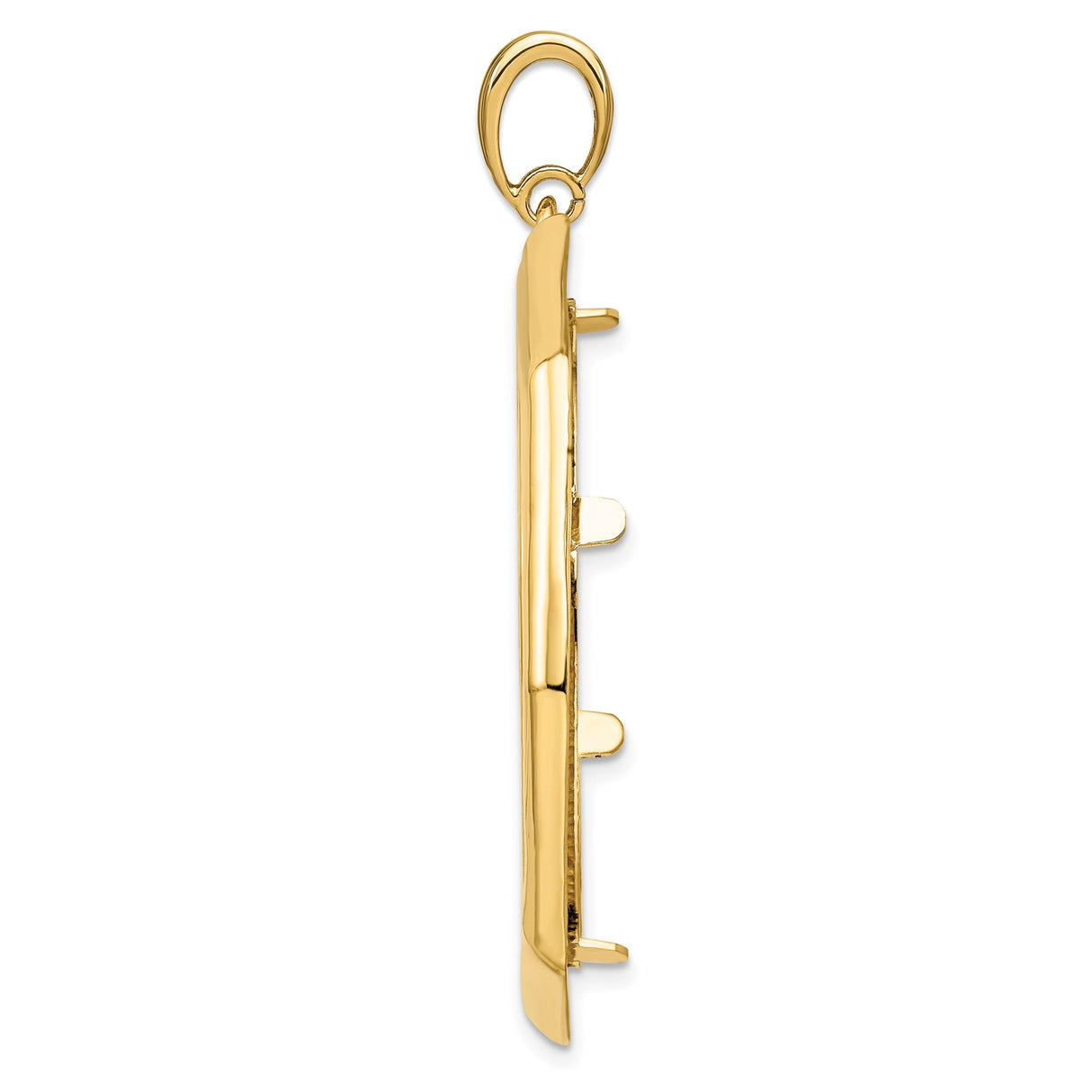 34 mm 14k Yellow Gold coin bezel for 34.2 mm Coin — alternate view
