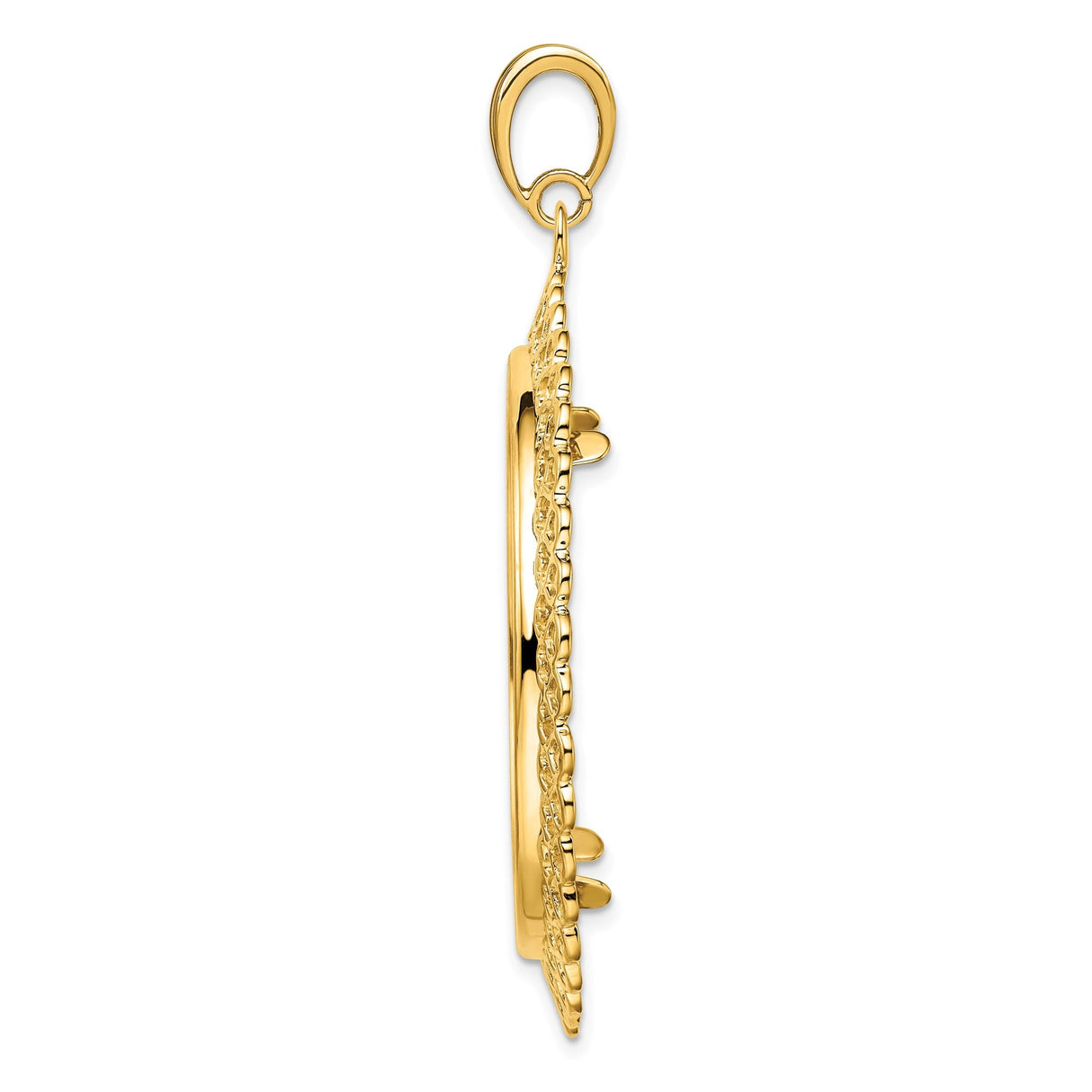 34 mm 14k Yellow Gold coin bezel for 34.2 mm Coin — alternate view