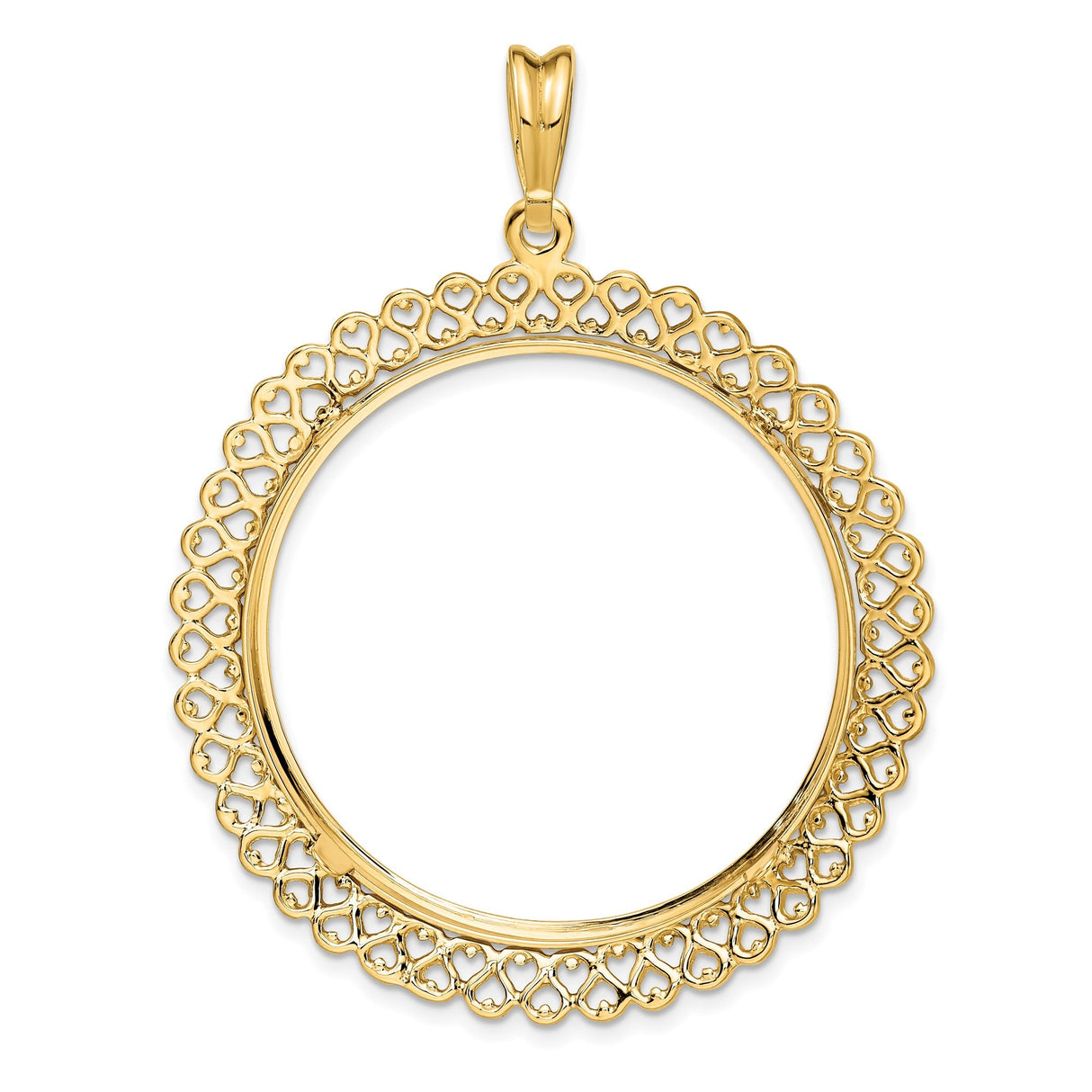 34 mm 14k Yellow Gold coin bezel for 34.2 mm Coin — additional image