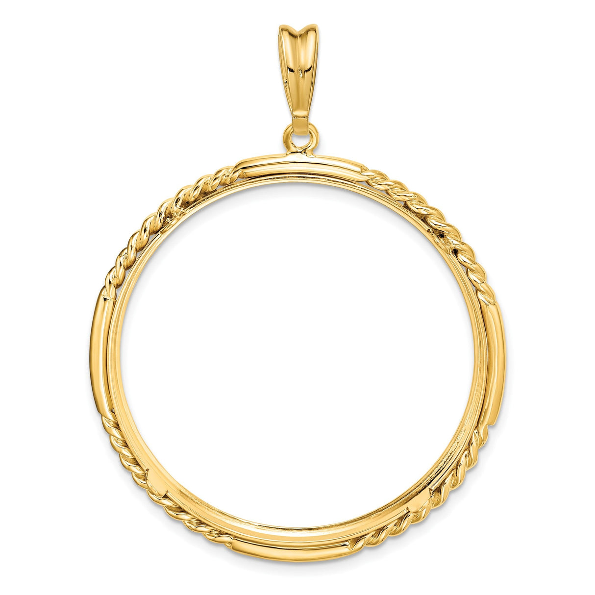 34 mm 14k Yellow Gold coin bezel for 34.2 mm Coin — additional image