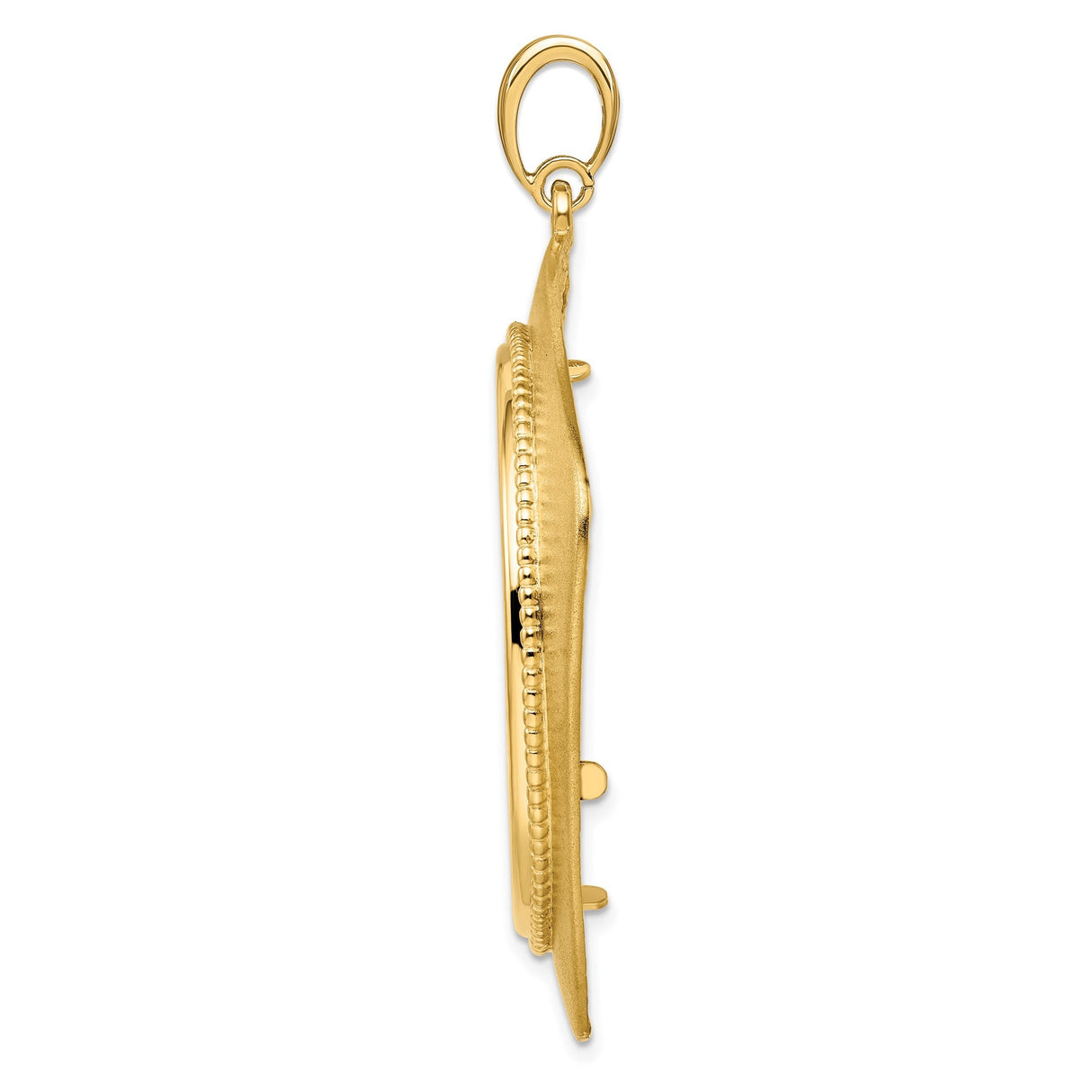 34 mm 14k Yellow Gold coin bezel for 34.2 mm Coin — alternate view