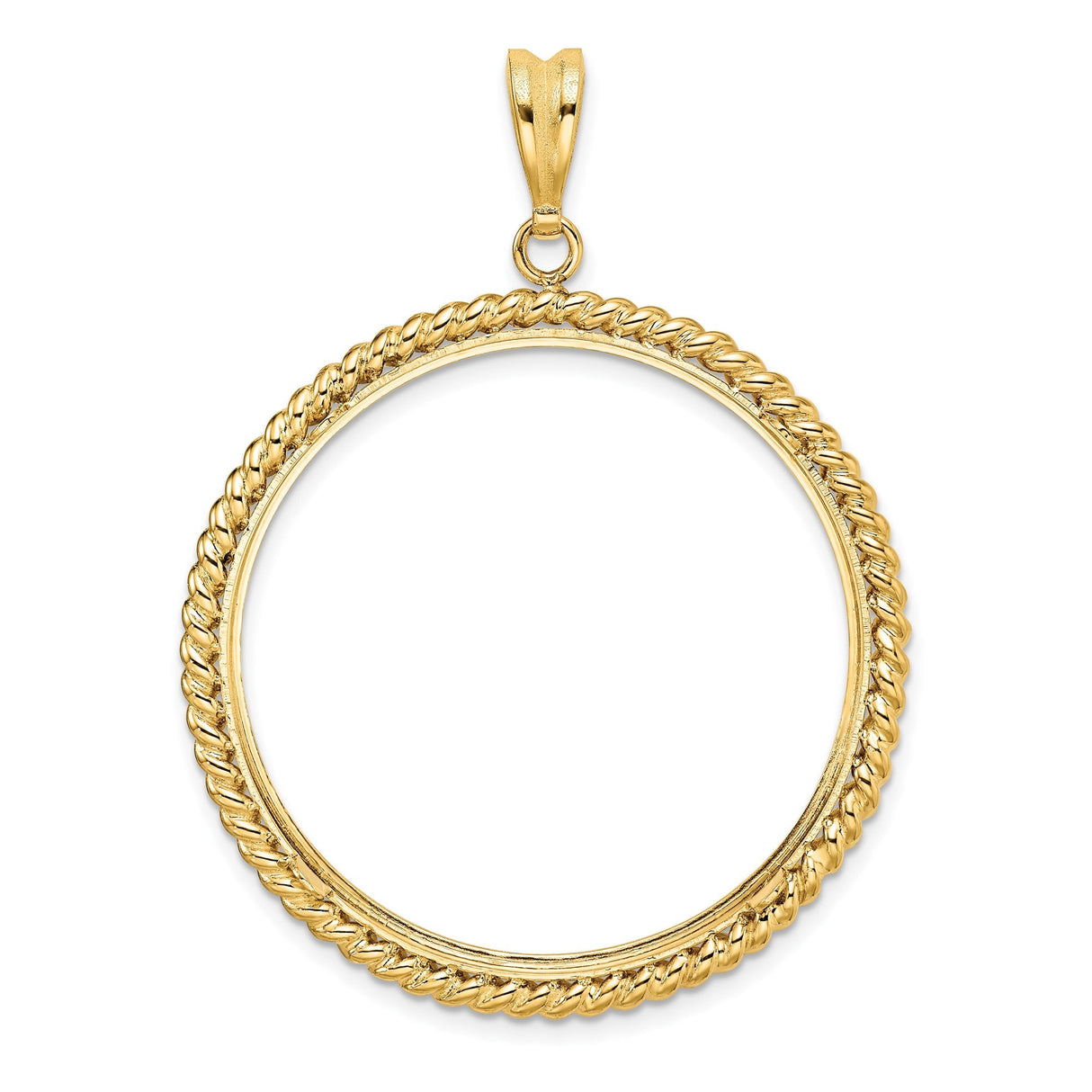 34 mm 14k Yellow Gold coin bezel for 34.2 mm Coin — additional image